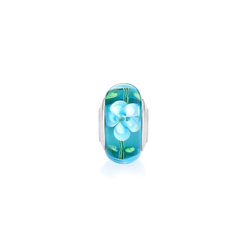 Charm Separador Azul Tropical em Prata 925