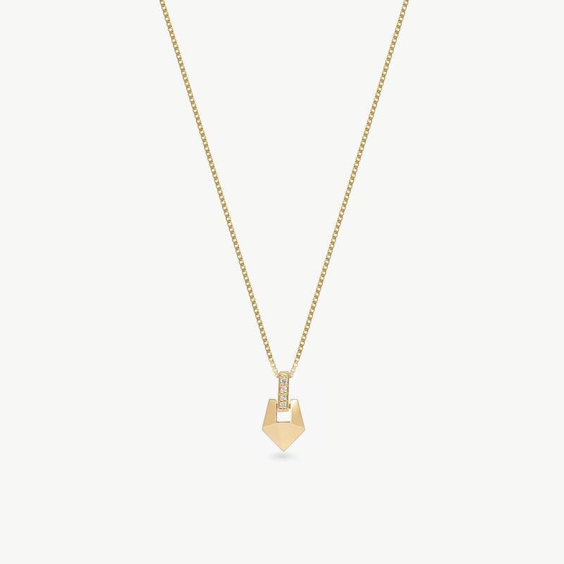 Pingente em Ouro Amarelo com Diamante