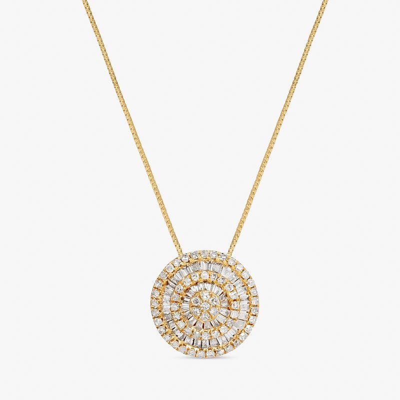 Pingente em Ouro Amarelo com Diamante - MAJESTIC