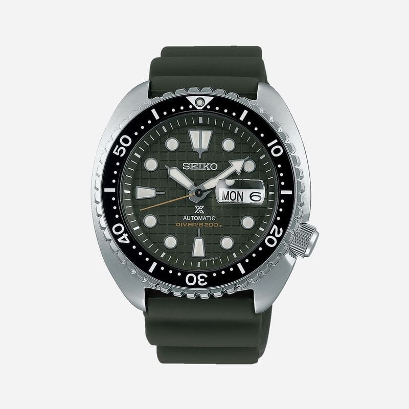 Vista principal Relógio Seiko Masculino em Silicone Verde Seiko