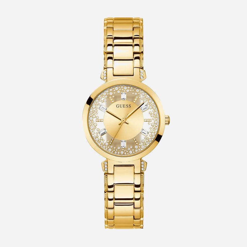 Relógio Guess Feminino em Aço Dourado com Cristais