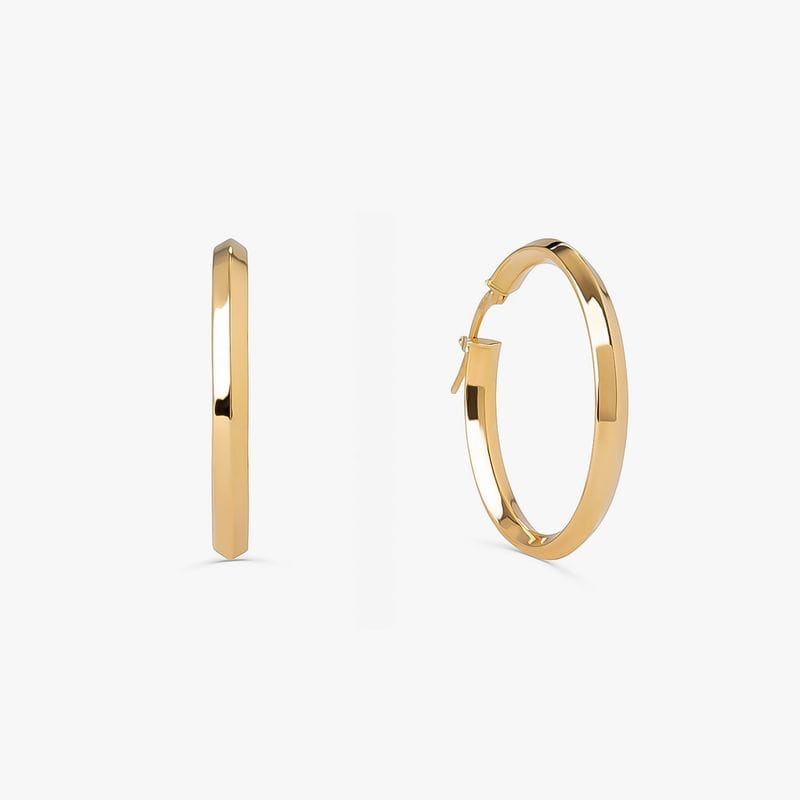 Brinco Argola em Ouro Amarelo 18k - 26.5 mm