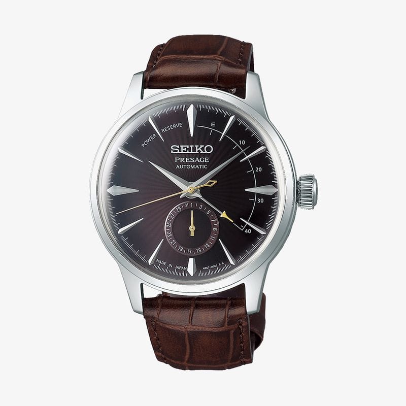 Vista principal Relógio Seiko Masculino em Couro Marrom Seiko