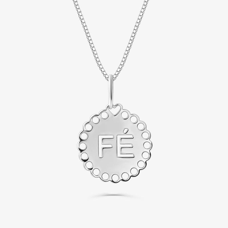 Pingente Fé em Prata 925