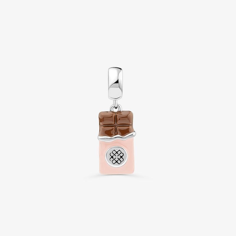 Charm Barra de Chocolate em Prata 925