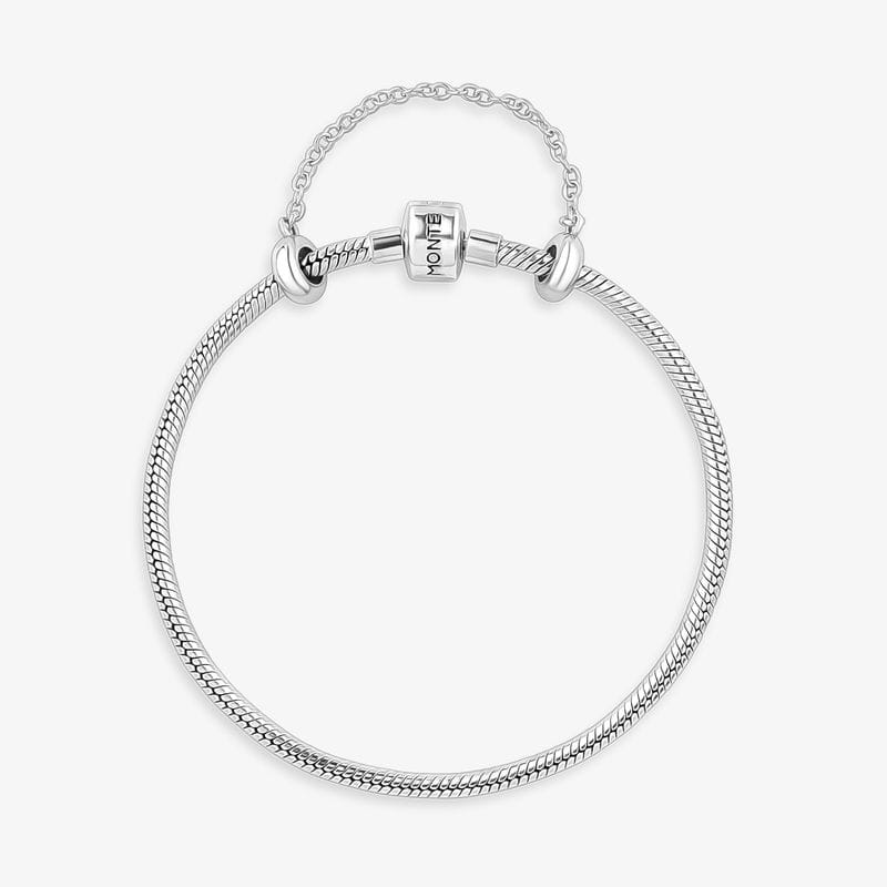 Vista principal Pulseira Maleável Em Prata 925 Com Fecho Tradicional - 20 cm Jolie by Monte Carlo