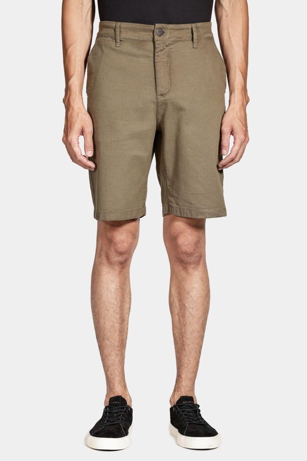 Bermuda Aramis Chino Clássica Canvas Militar
