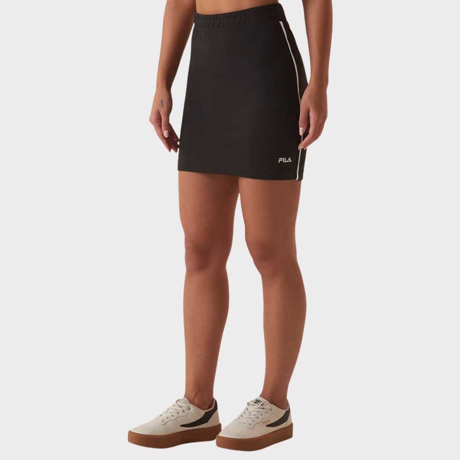 Vista 2 Saia Fila Life Core Feminina Preta Fila preto
