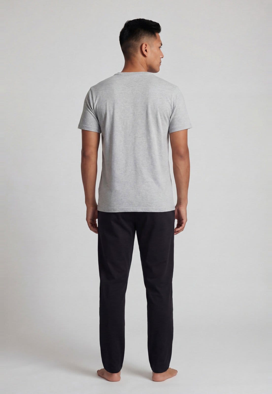 Vista 2 Conjunto Pijama Masculino Hering Manga Curta Hering cinza