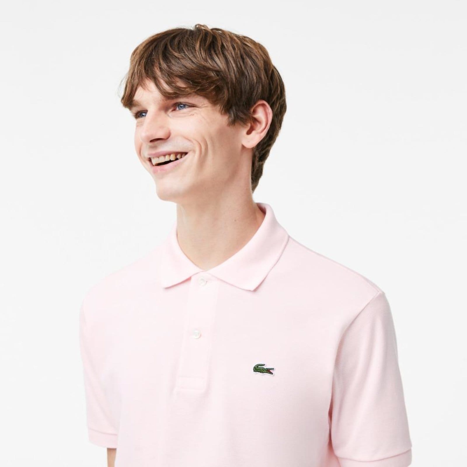 Vista 2 Camisa Polo L.12.12 Lacoste rosa