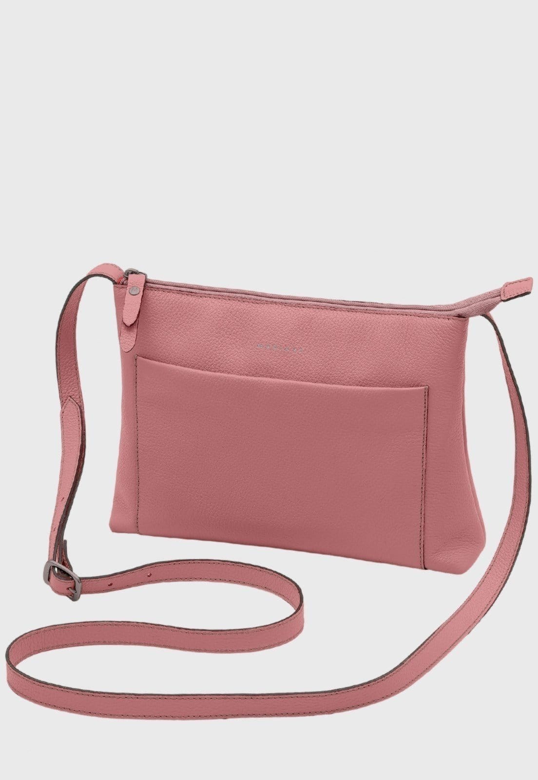 Bolsa Transversal Couro Mariart Orquídea Blush