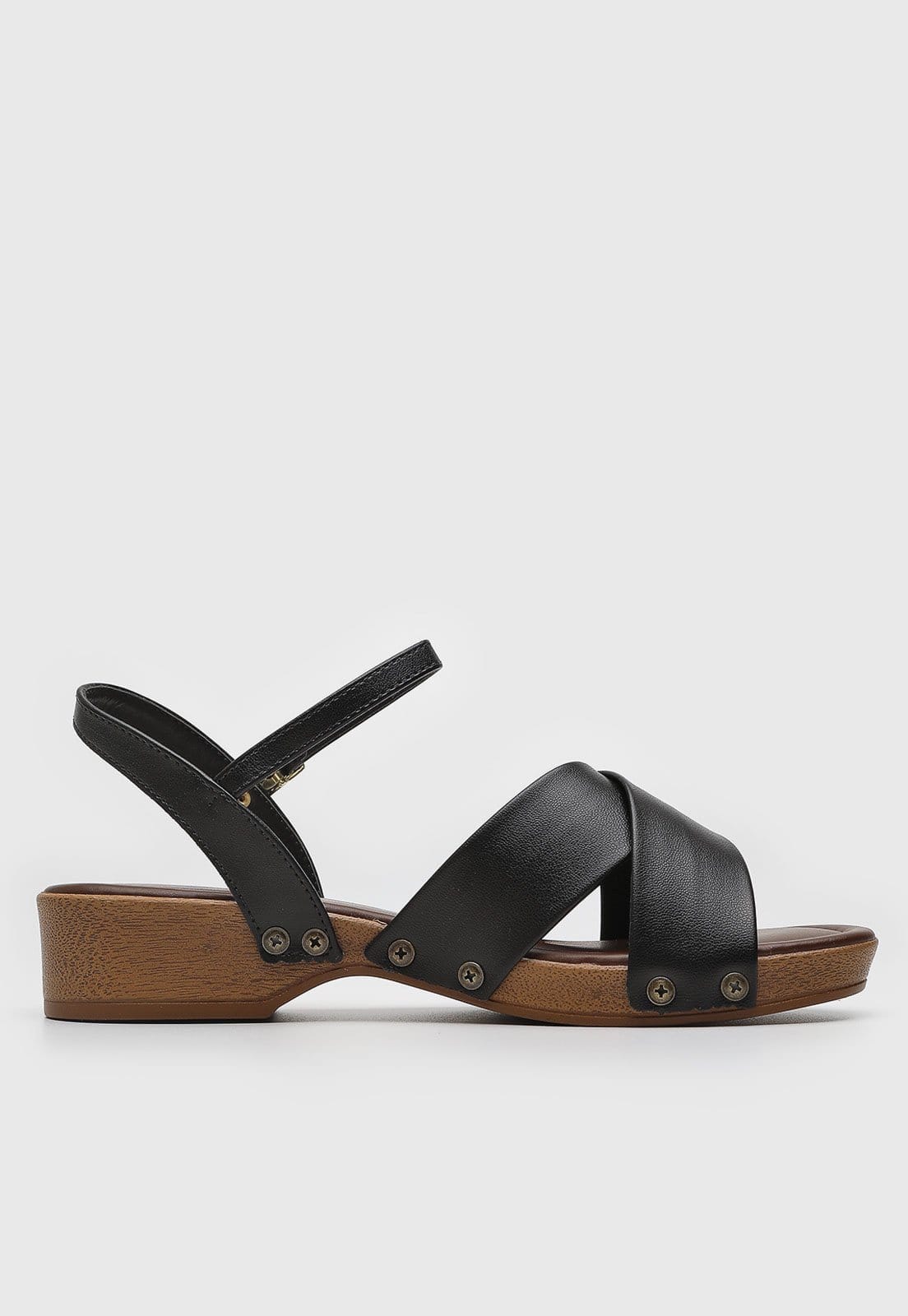 Vista 2 Sandália Média Beira Rio Salto Bloco Preta BEIRA RIO preto