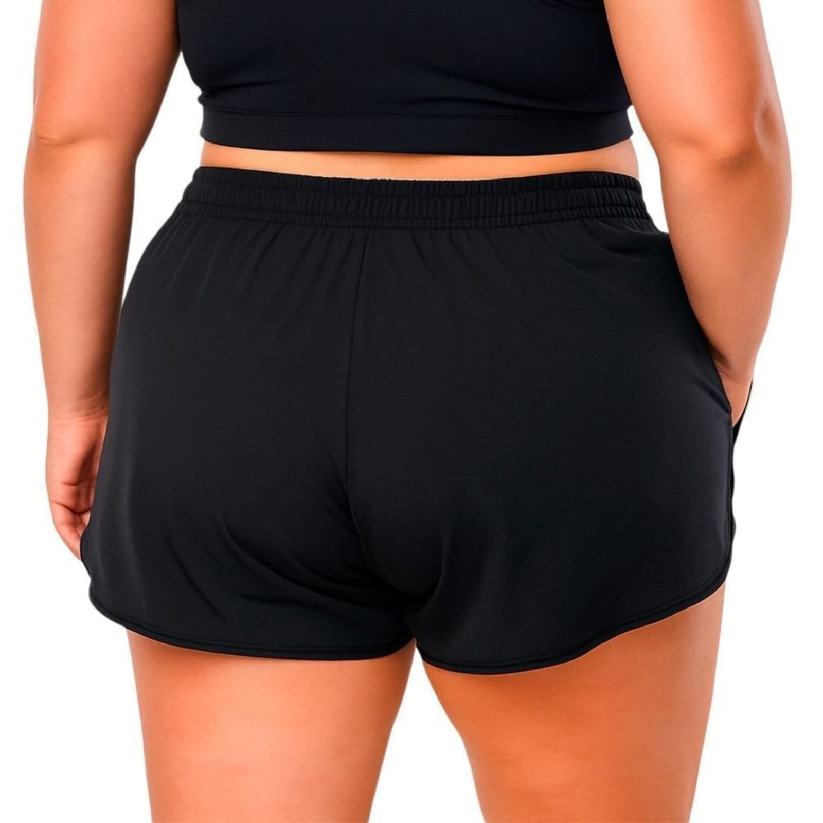 Vista 2 Short Esporte Legal Sports Easy Plus Size Feminino Esporte Legal preto