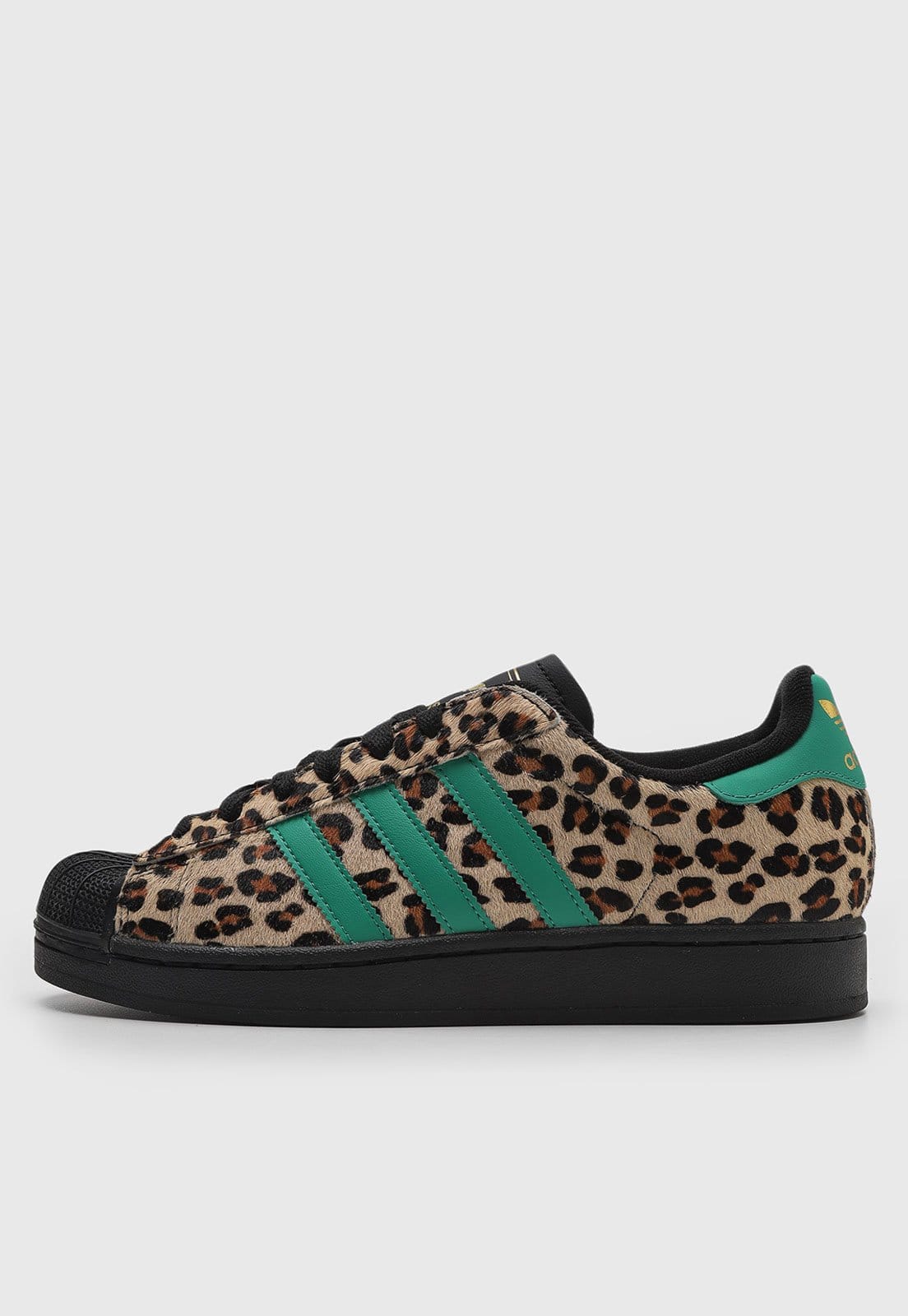 Vista principal Tênis adidas Superstar II Animal Print adidas Originals bege