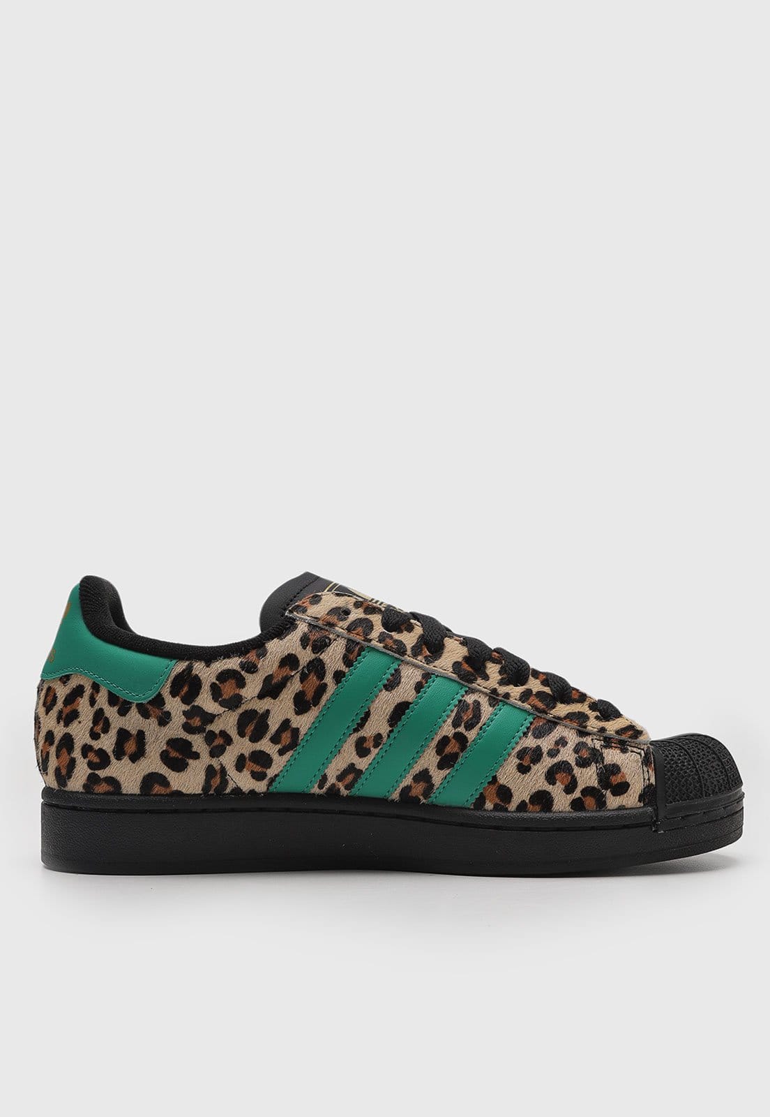Vista 2 Tênis adidas Superstar II Animal Print adidas Originals bege