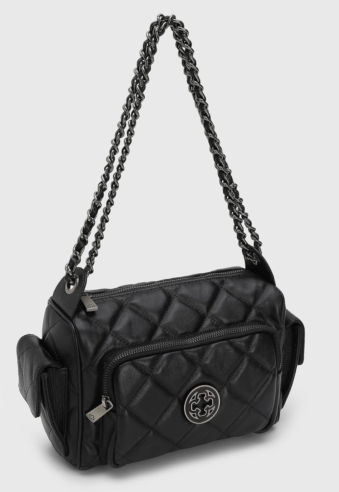 Vista 2 Bolsa Feminina Capodarte Matelassê Preta Capodarte preto