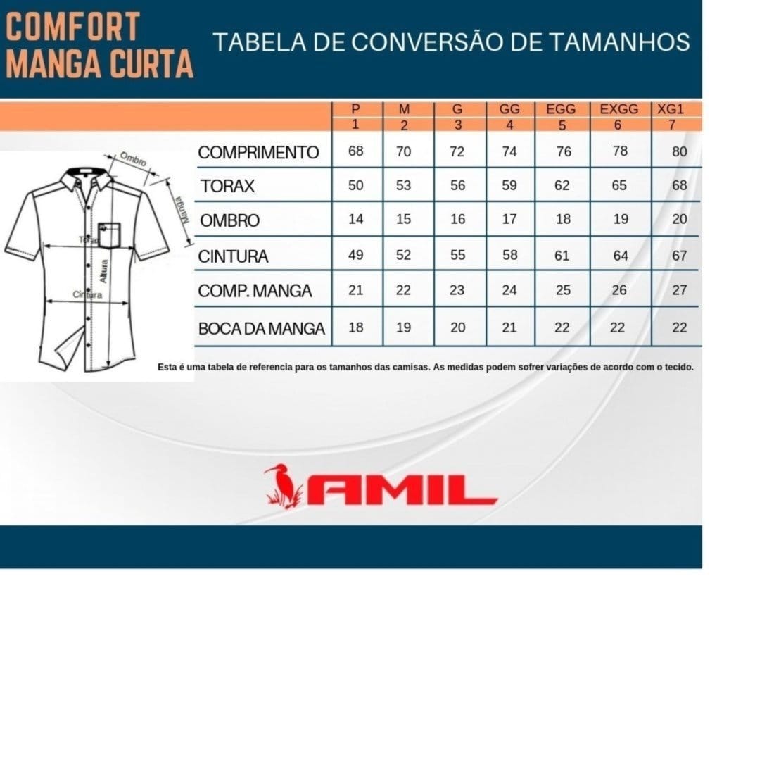 Vista 2 Camisa Amil Micro Xadrez Comfort Retry Algodão Macia Manga Curta Luxo Telha Amil marrom