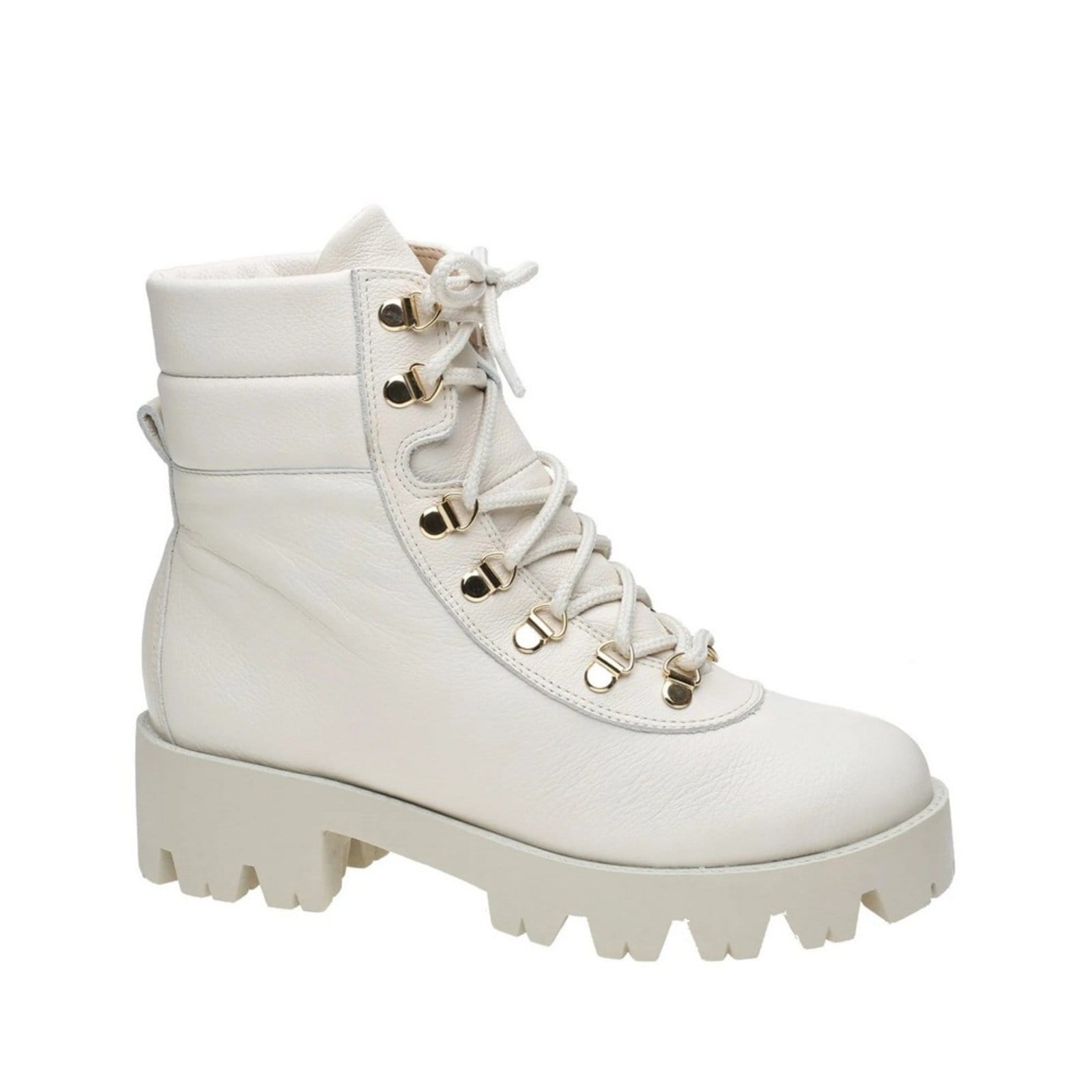 Vista principal Bota Off White Couro Cano Curto Tabita 10333081 Tabita off-white white