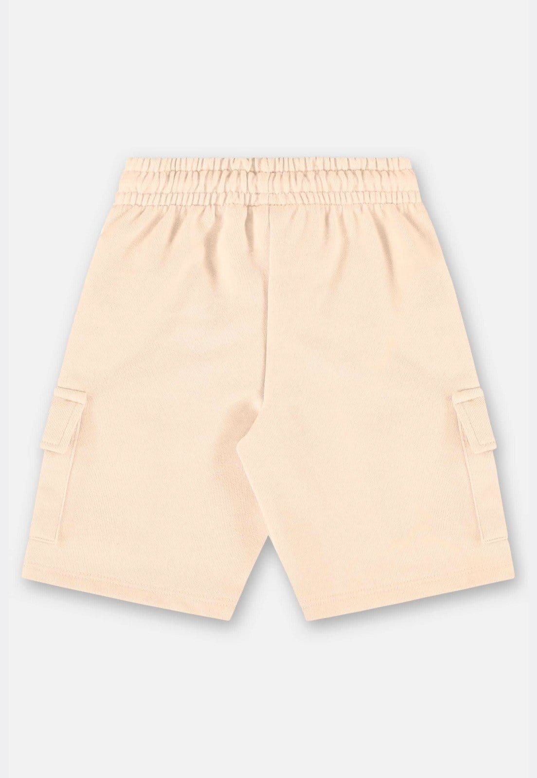 Vista 2 Infantil - Bermuda para Meninos em Moletom Linho Up Baby Up Baby bege