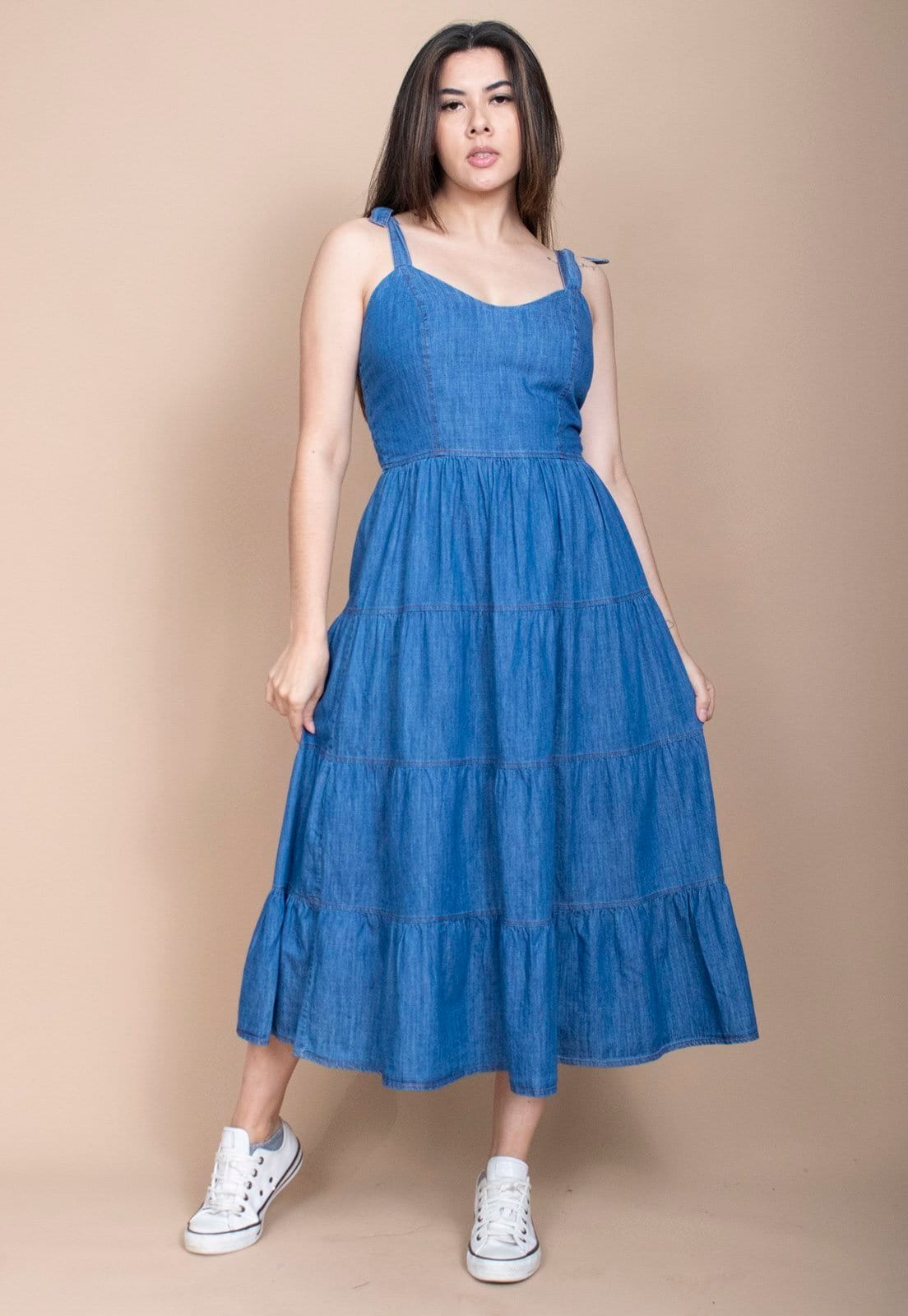 Vestido Cabanafree Midi Jeans