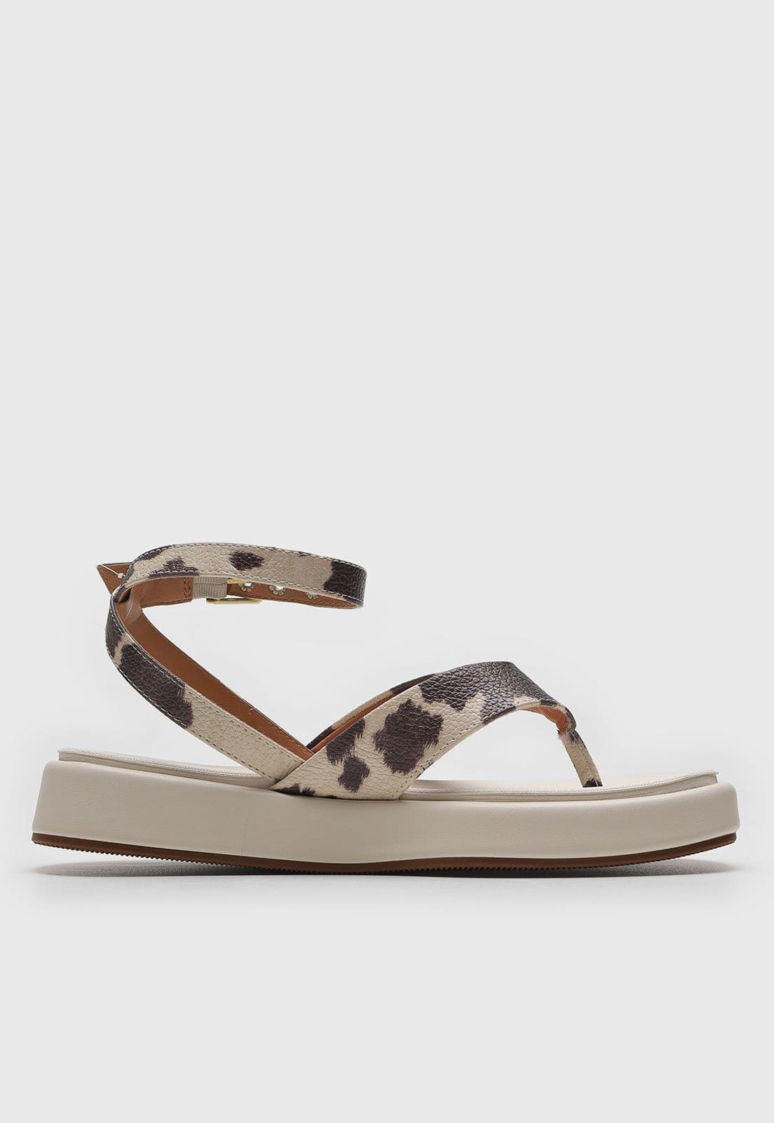 Vista 2 Rasteira Flat Vizzano Animal Print Off-White VIZZANO off-white white