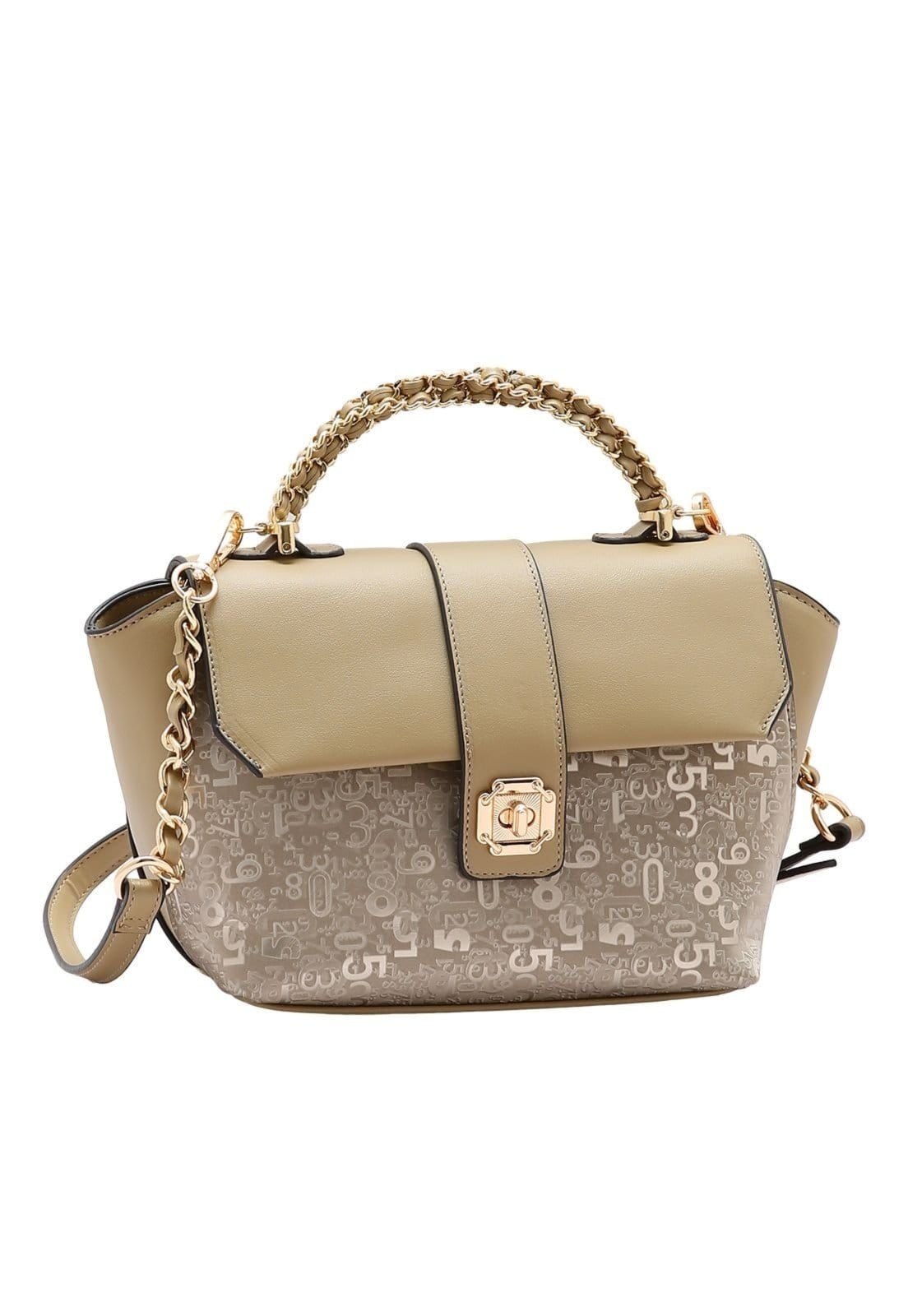 Vista principal Bolsa Feminina Chenson Deluxe Satchel Mão 3485444 Natural Chenson castanho natural