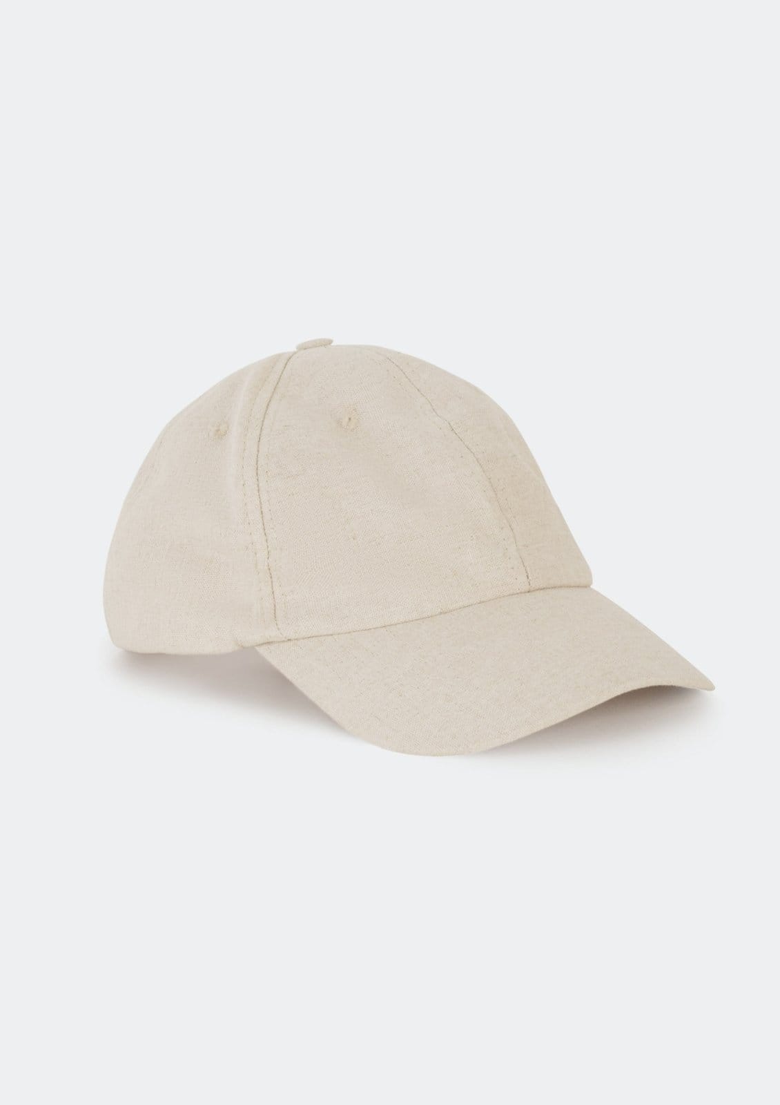 Vista 2 Boné Unissex Aba Curva Em Sarja Hering bege