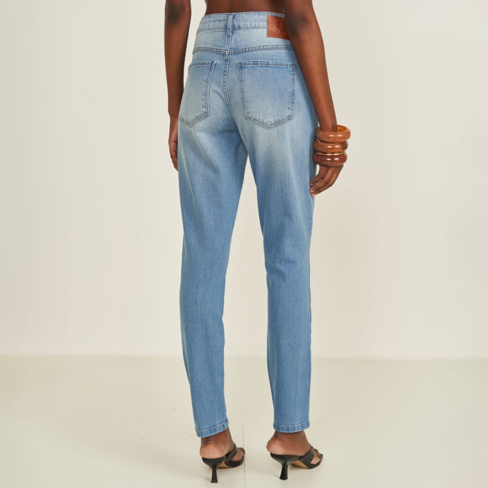 Vista 2 Calça Jeans Colcci Bia Ve26 Feminino Colcci preto