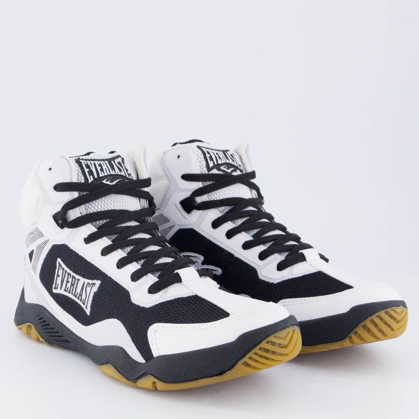 Vista 2 Tênis Everlast Strike 4 e Preto Everlast branco