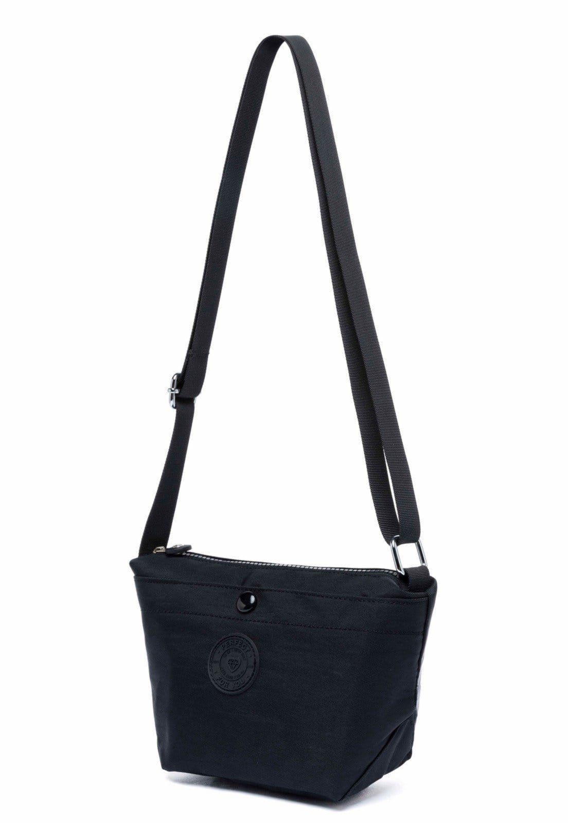 Vista 2 Bolsa Tiracolo Transversal Ombro Feminina Reforçada 3 Litros Perfect For You preto