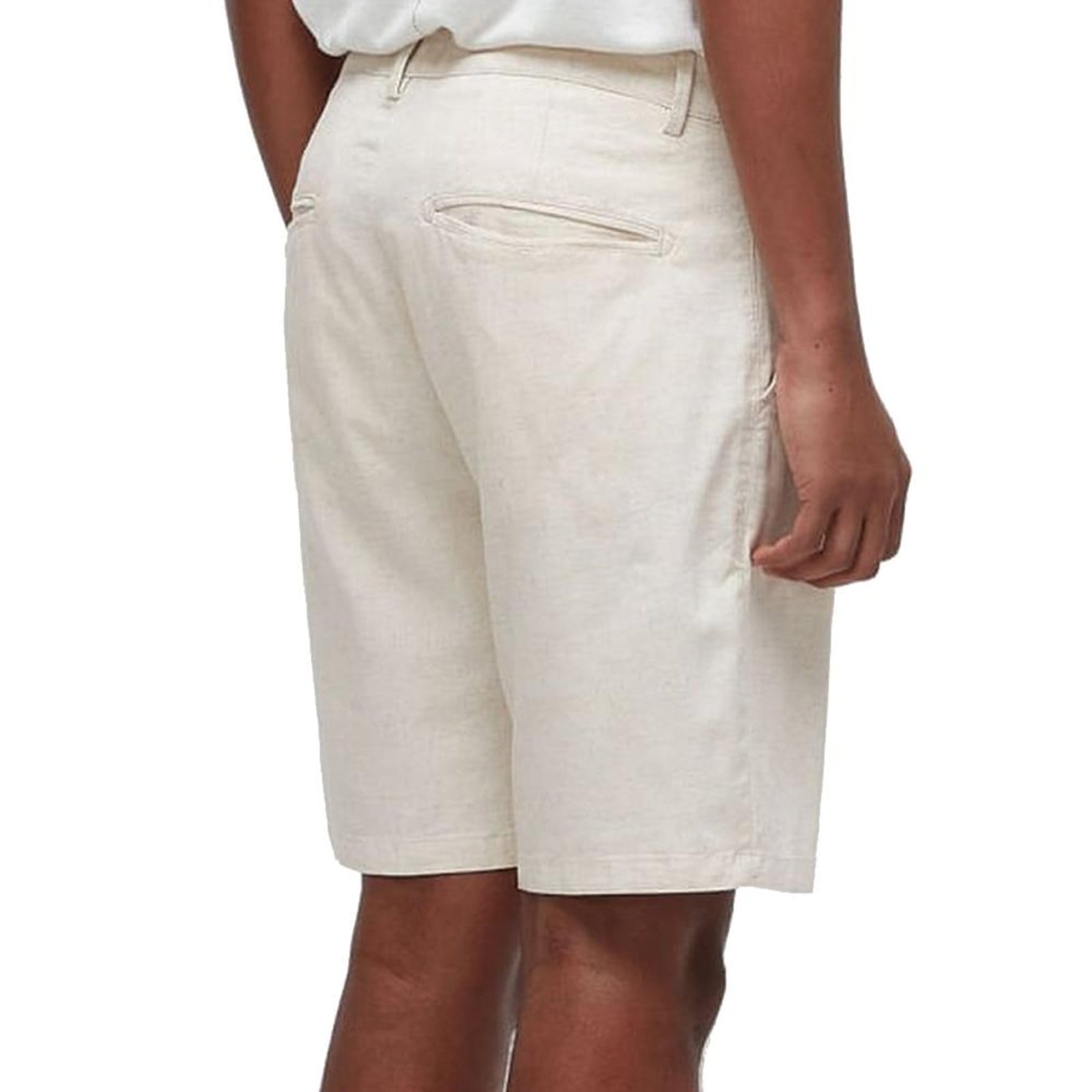 Vista 2 Bermuda Osklen Alfaiataria Basic Linem Masculina Natural Osklen bege natural