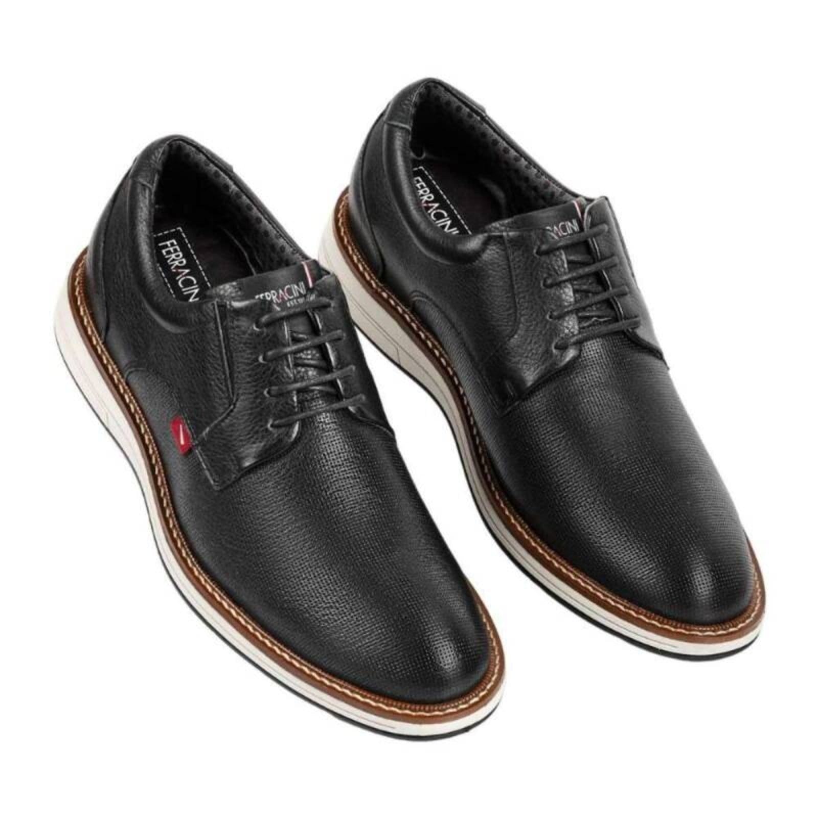 Vista 2 Sapato Ferracini Easy de Couro - Masculino FERRACINI preto