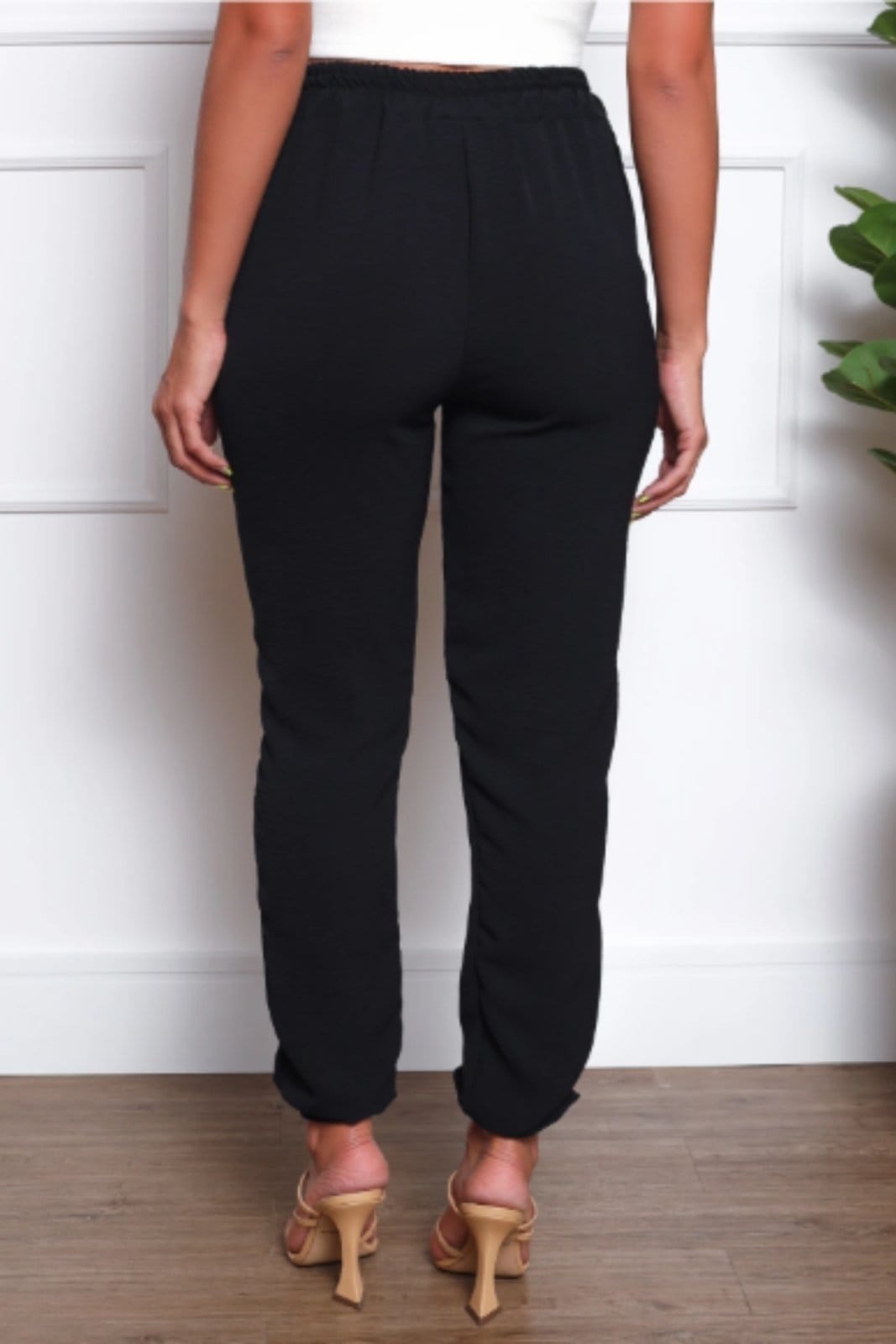 Vista 2 Calça Jogger Feminina Zipituka Duna Preta ZIPITUKA preto