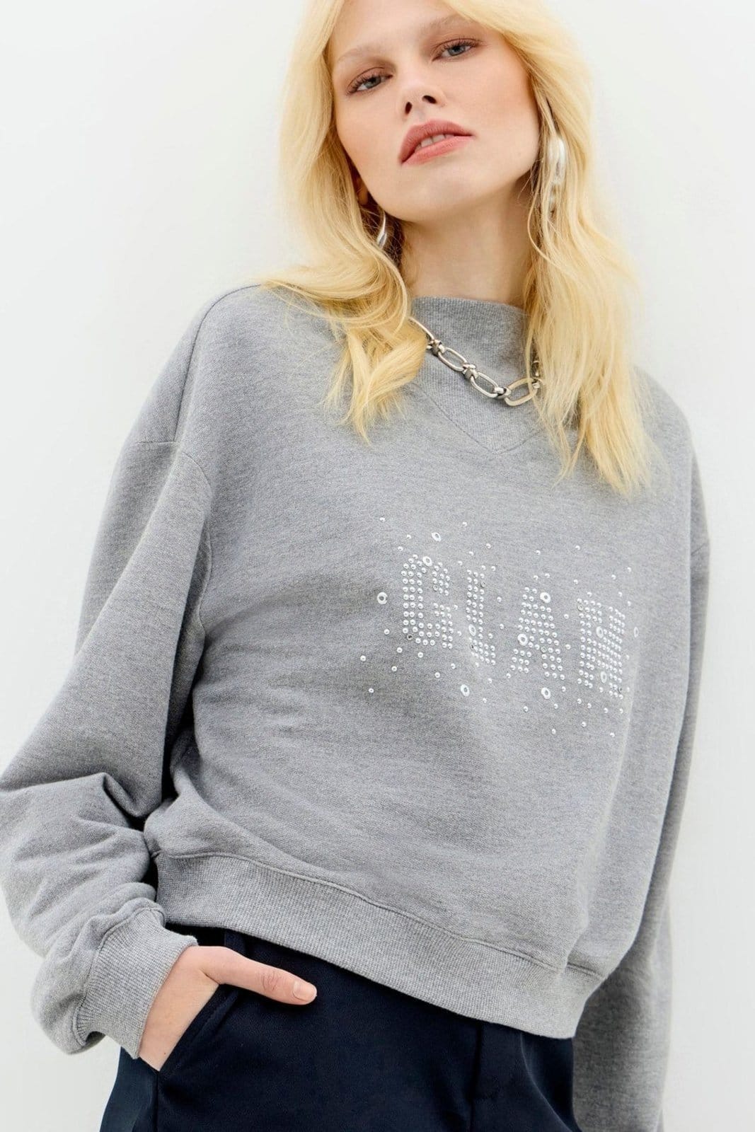 Blusão Moletom Glam Feminino