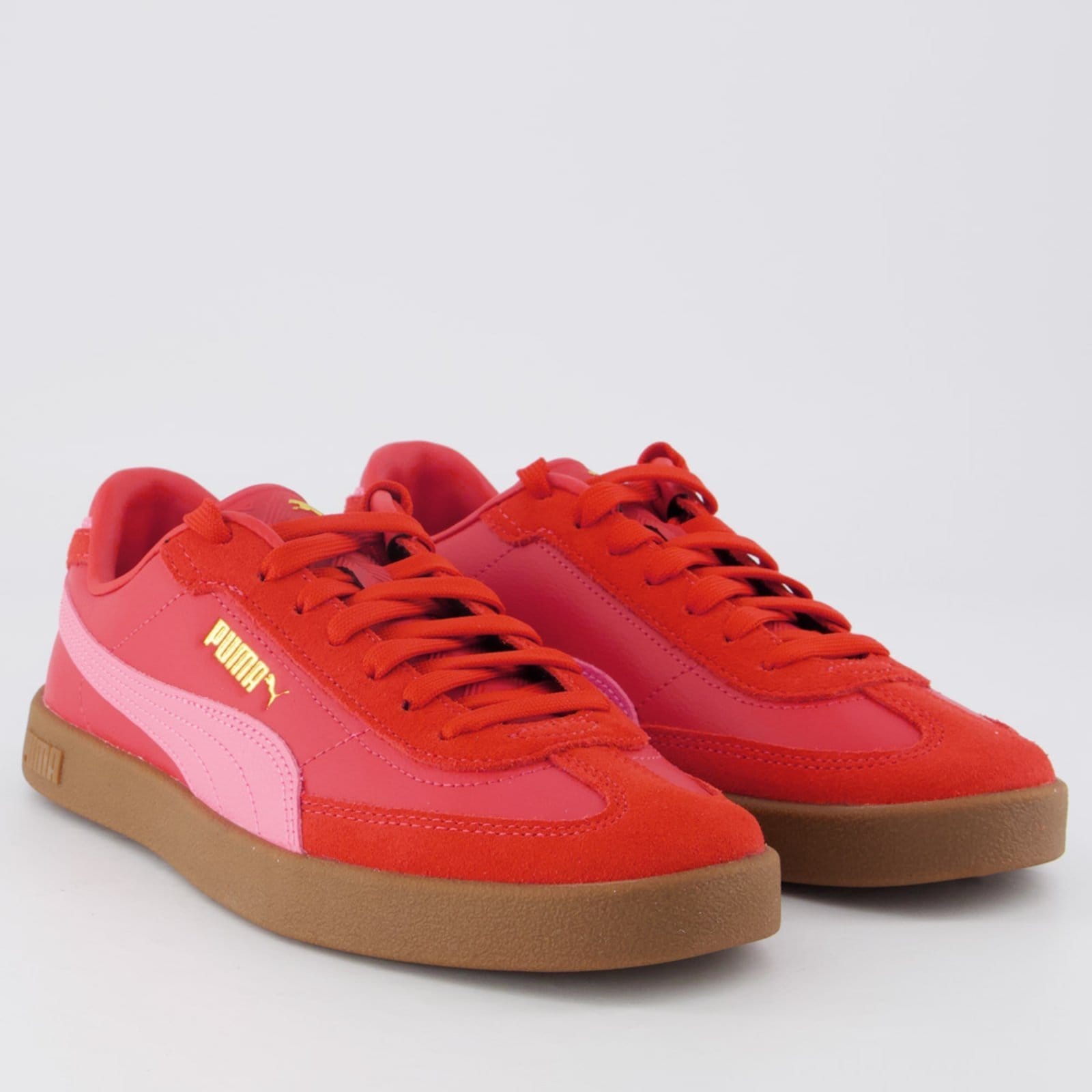 Vista 2 Tênis Puma Club II Era Wns Feminino Puma vermelho