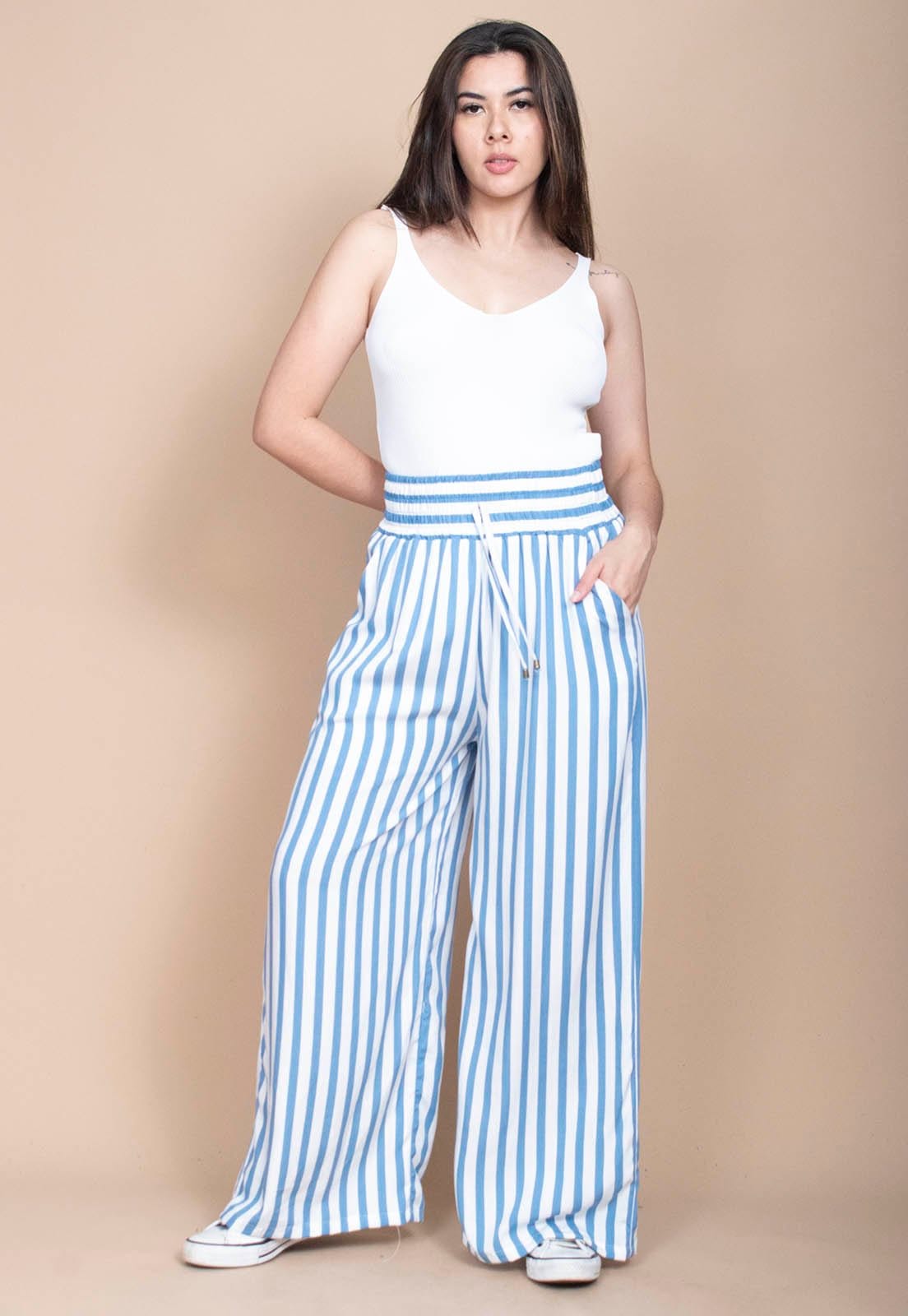 Calça Pantalona Cabanafree Elastic Blue Essence