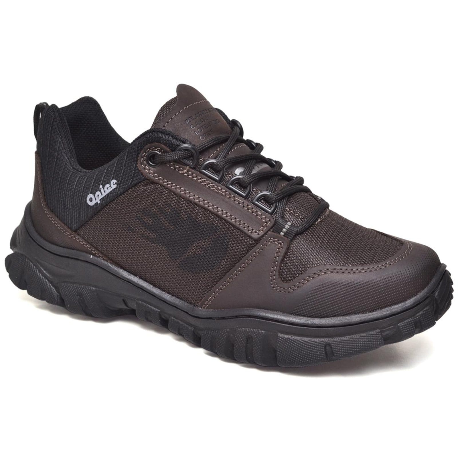 Vista principal Tenis Kiev Calçado de Segurança EPI com CA 48011 Conforto e Proteção para seu Trabalho Opice café