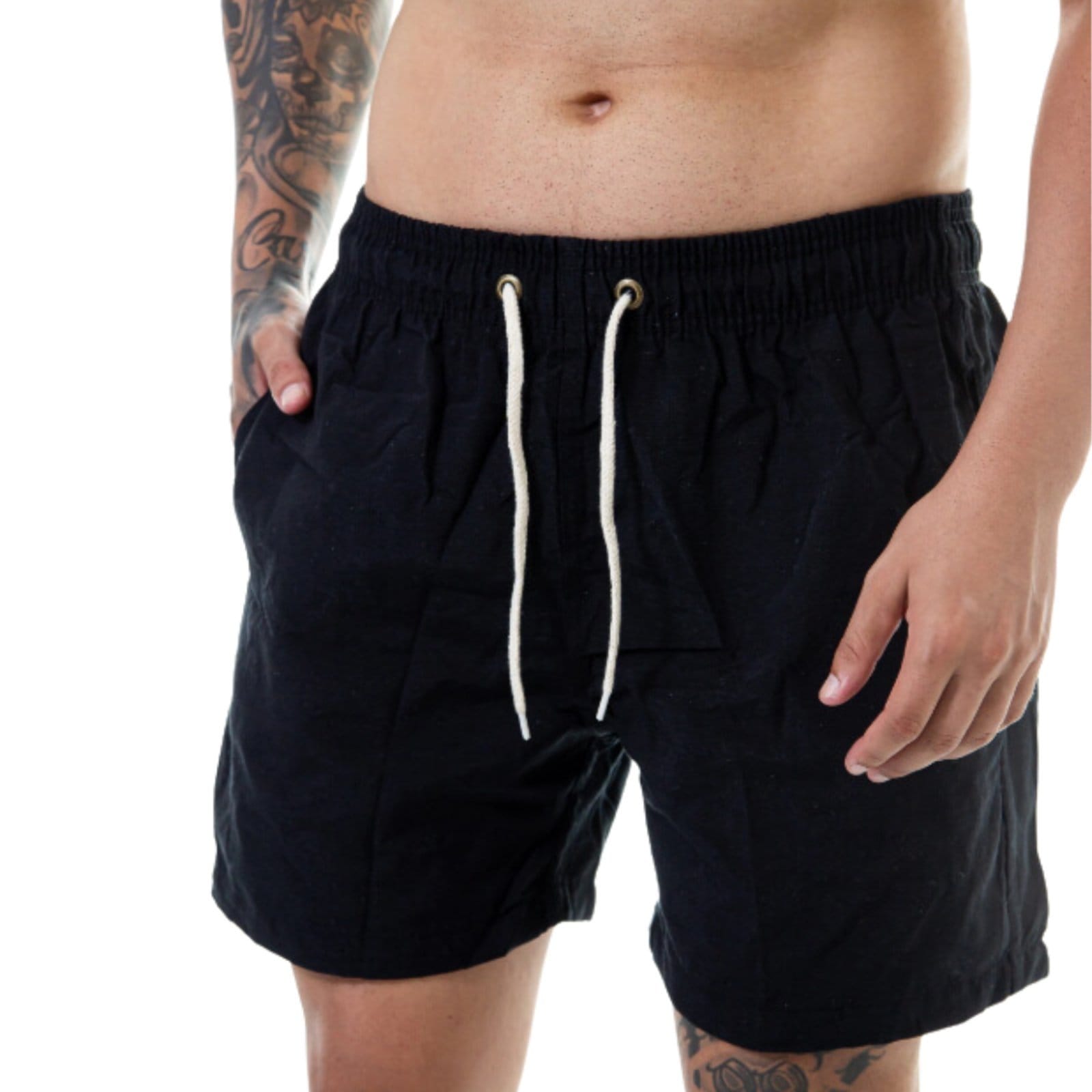 Short Linho Masculino Mauricinho Bermuda Curta Moda Casual Confortavel