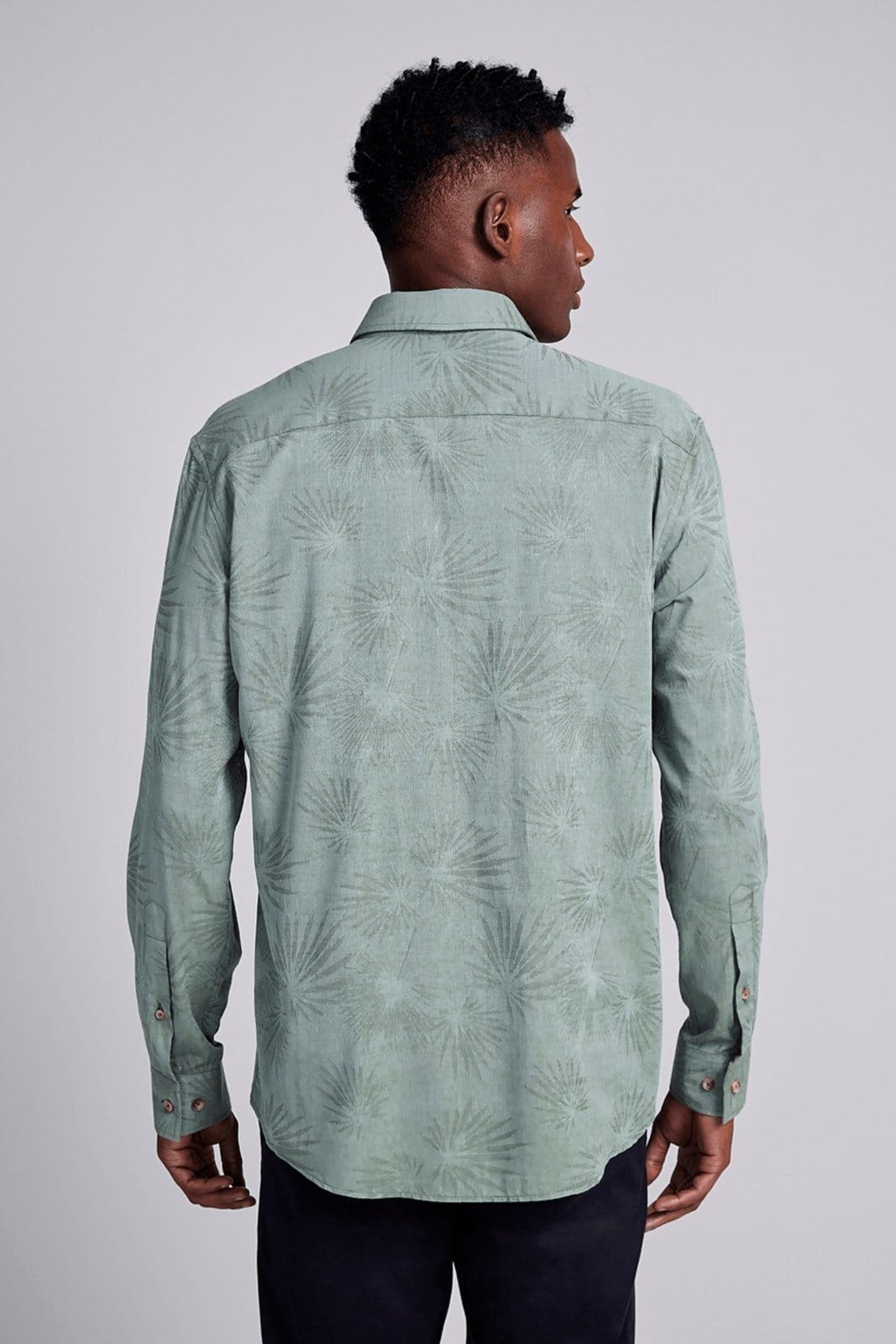 Vista 2 HIGHSTIL Camisa Estampada Comfort HIGHSTIL verde
