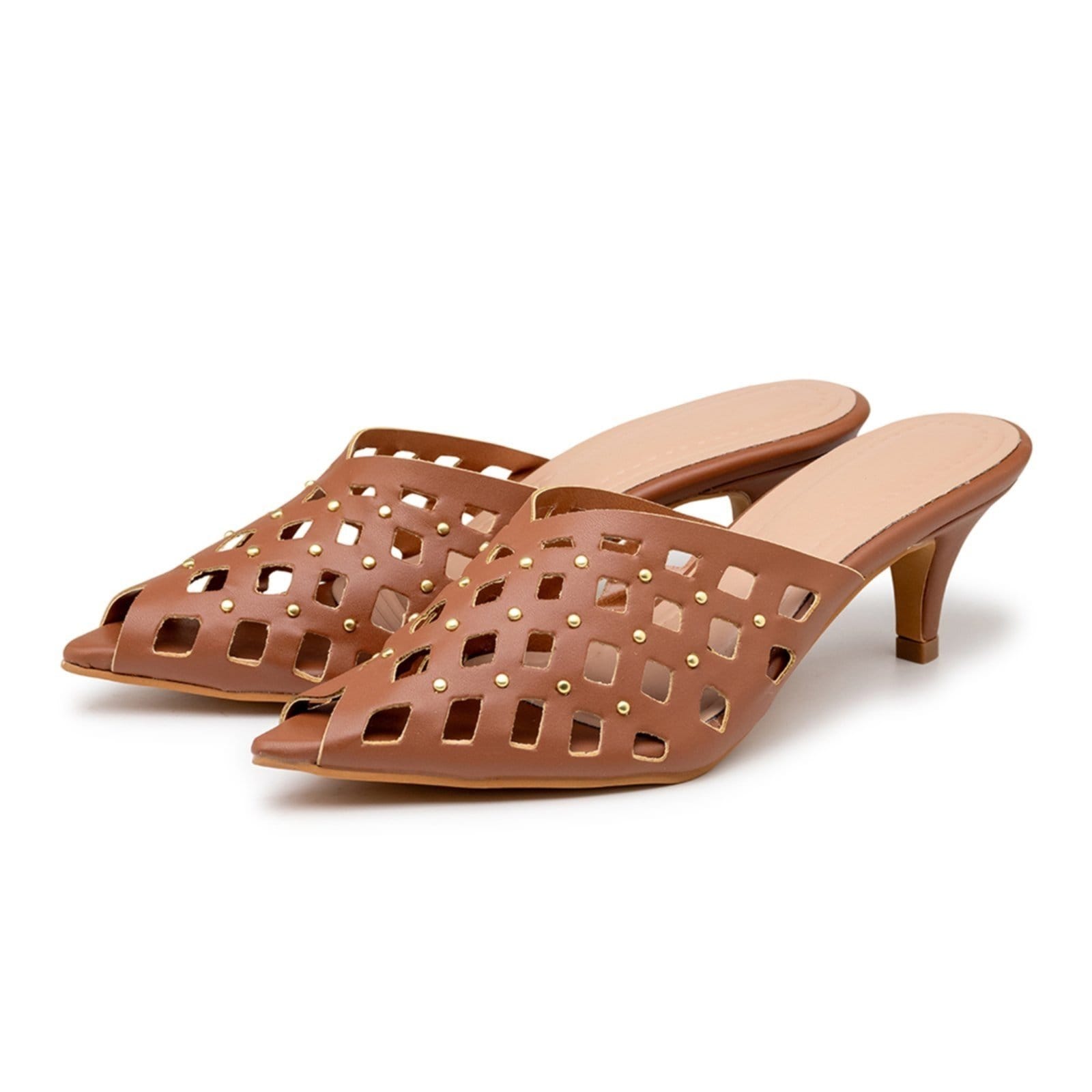 Tamanco Mule Feminino Bico Fino Salto Baixo 6034