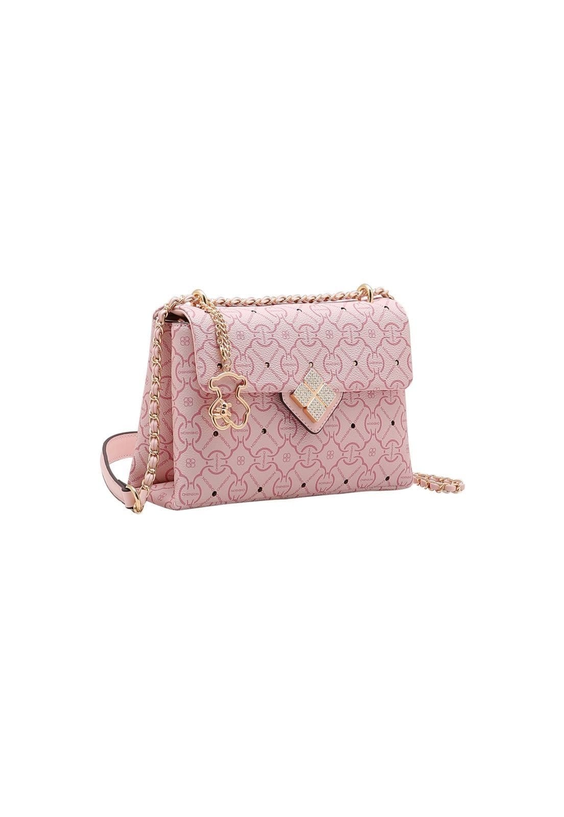 Vista principal Bolsa Feminina Chenson Classic Cristal Casual Chic Versátil 3485360 Chenson rosa