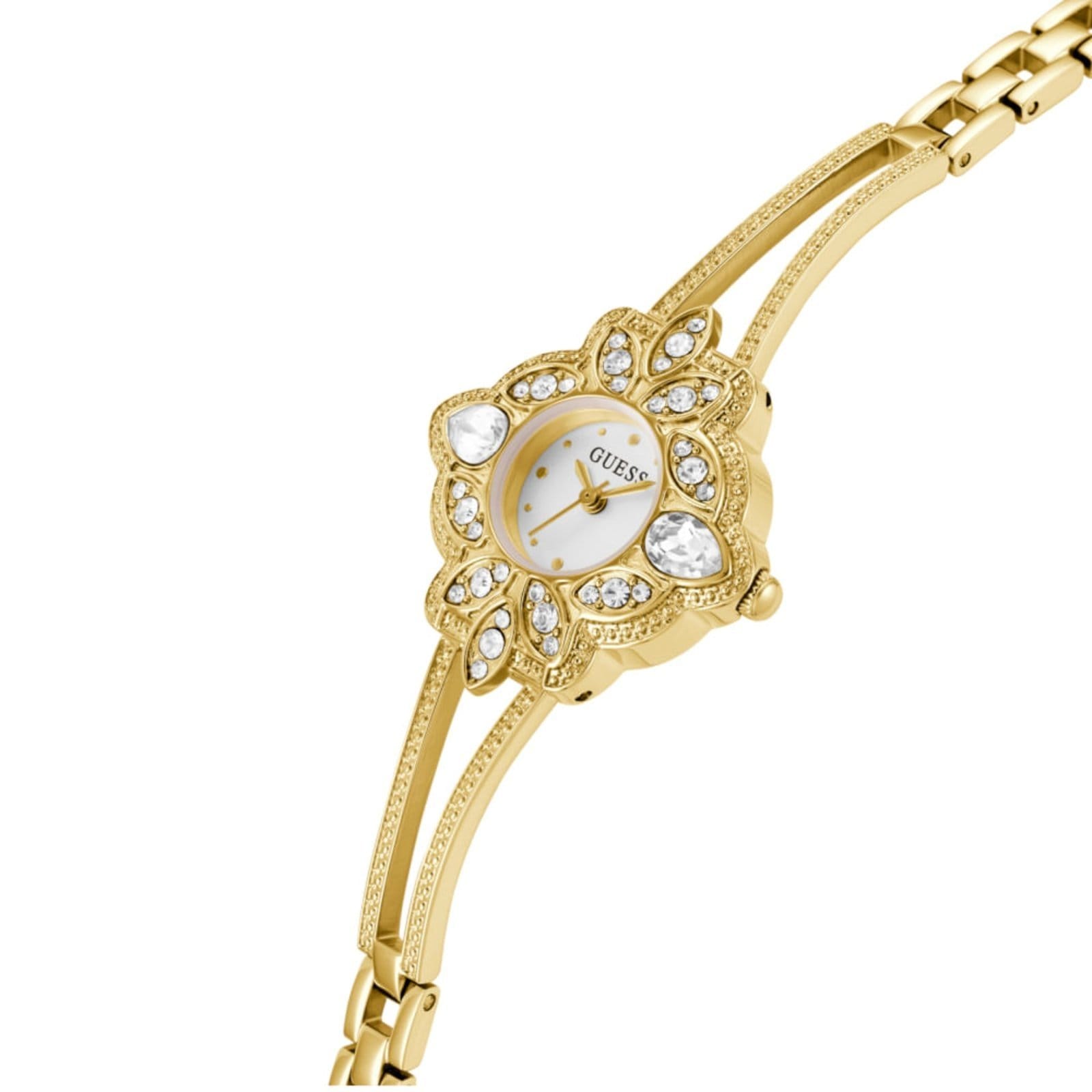 Vista 2 Relógio Guess Feminino Floral Cristais Guess dourado