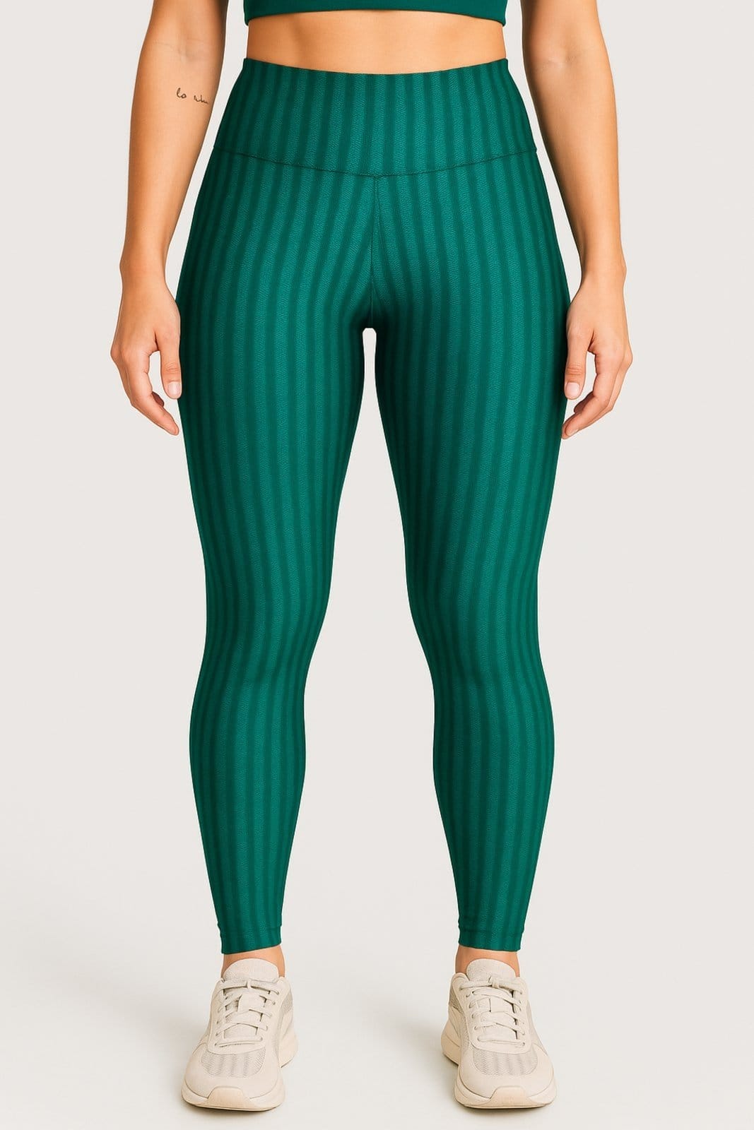 Vista principal Calça Legging 3D Bell Outlet Fashion Cintura Alta Academia Fitness Verde D BELL OUTLET FASHION rosa verde