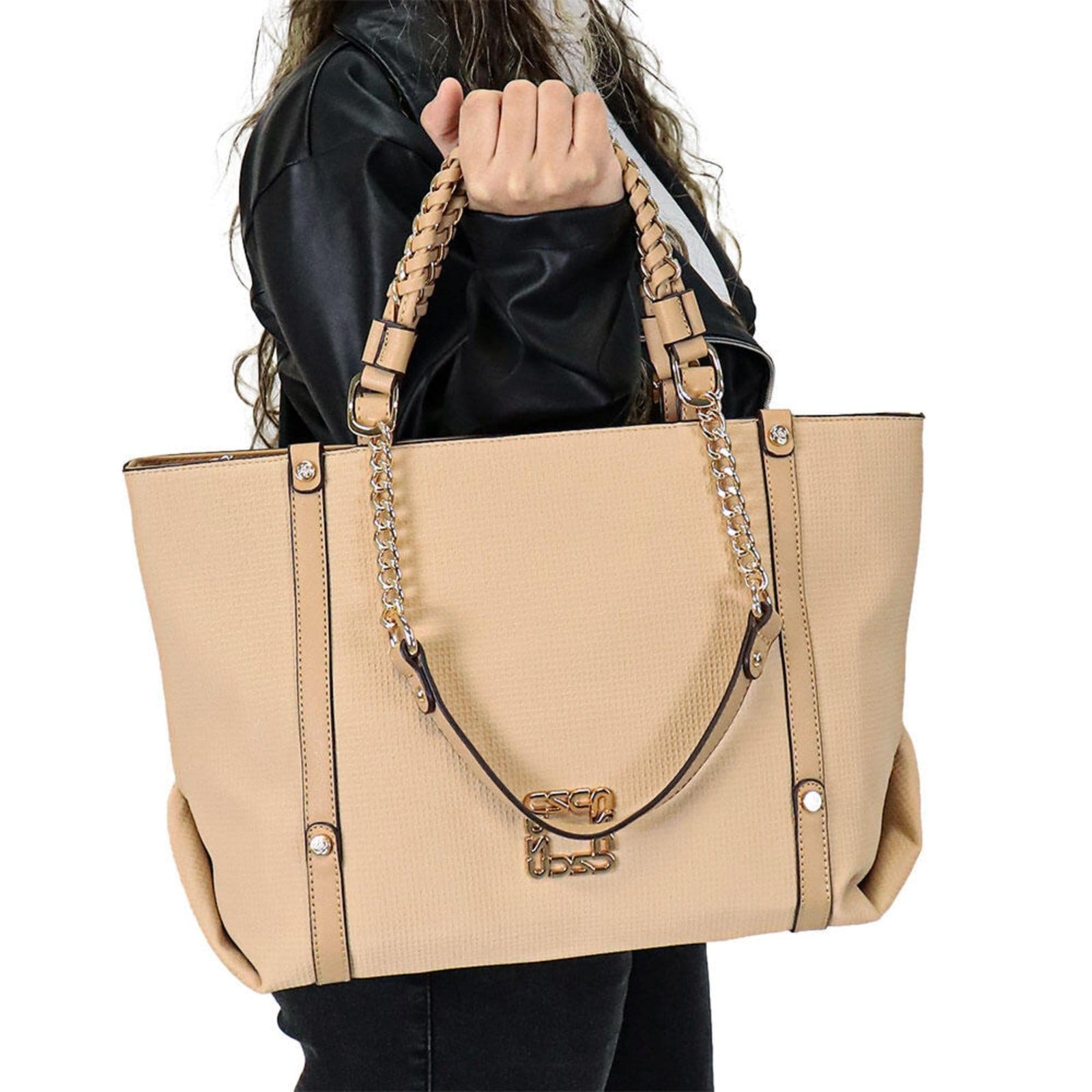 Vista 2 Bolsa Feminina Chenson Cg85055 1825055 Chenson bege