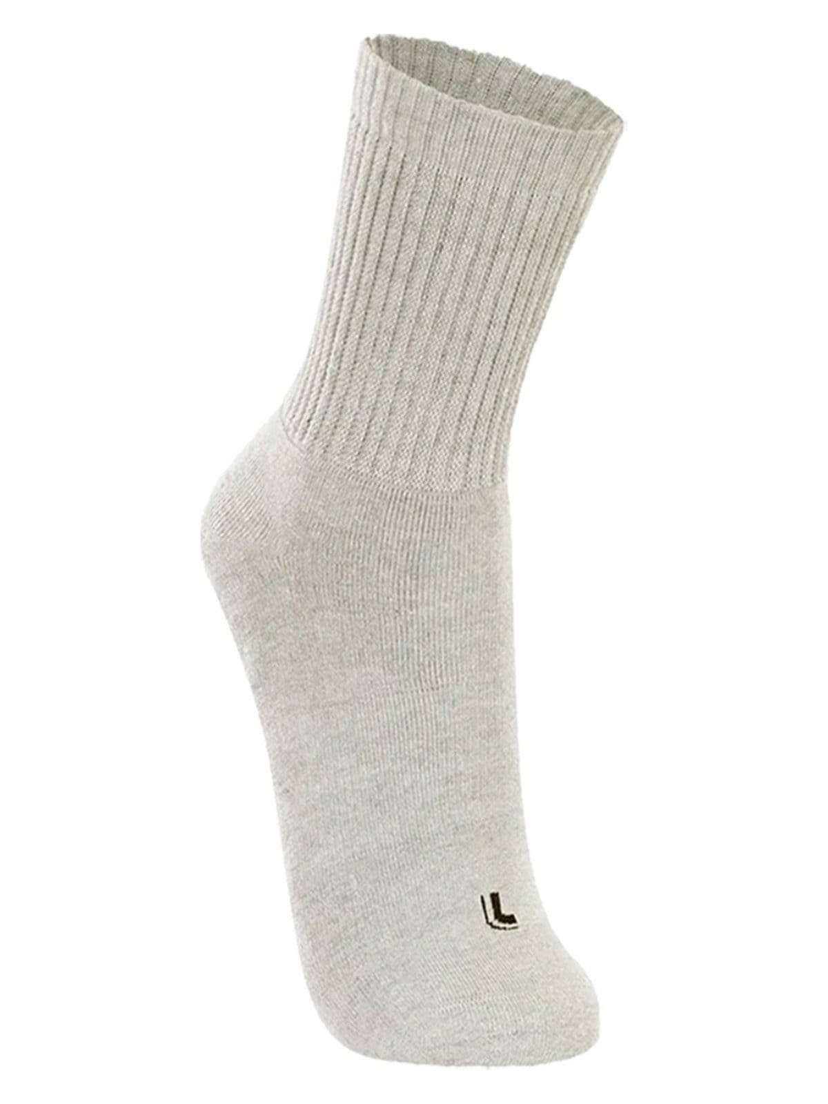 Vista 2 Kit com 8 Pares de Meias Esportiva Cano Longo Lupo Lupo cinza