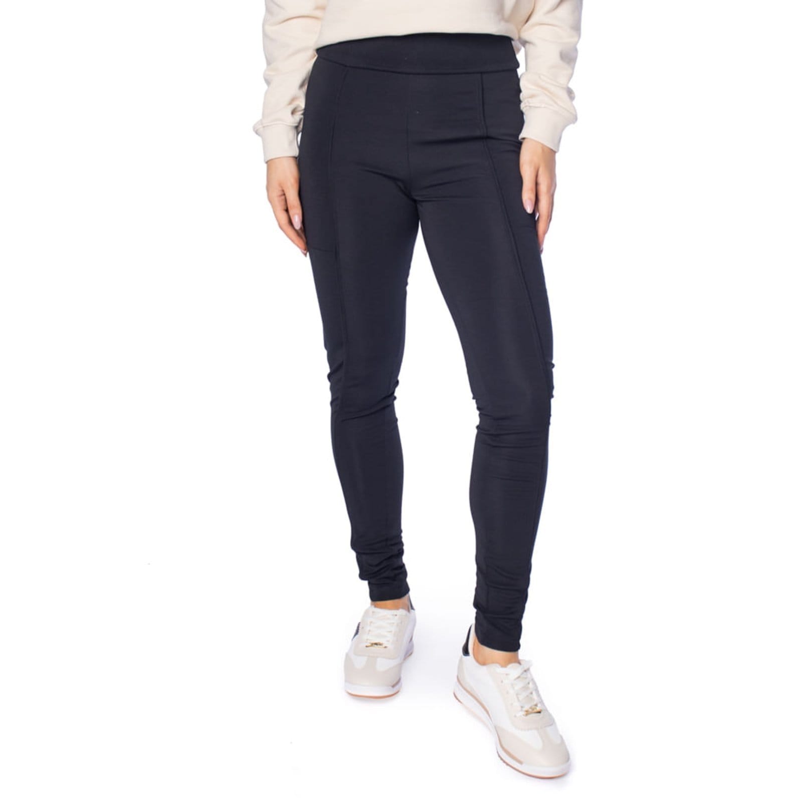 Vista principal Calça Feminina Olho Fatal Malha Montaria Olho Fatal preto