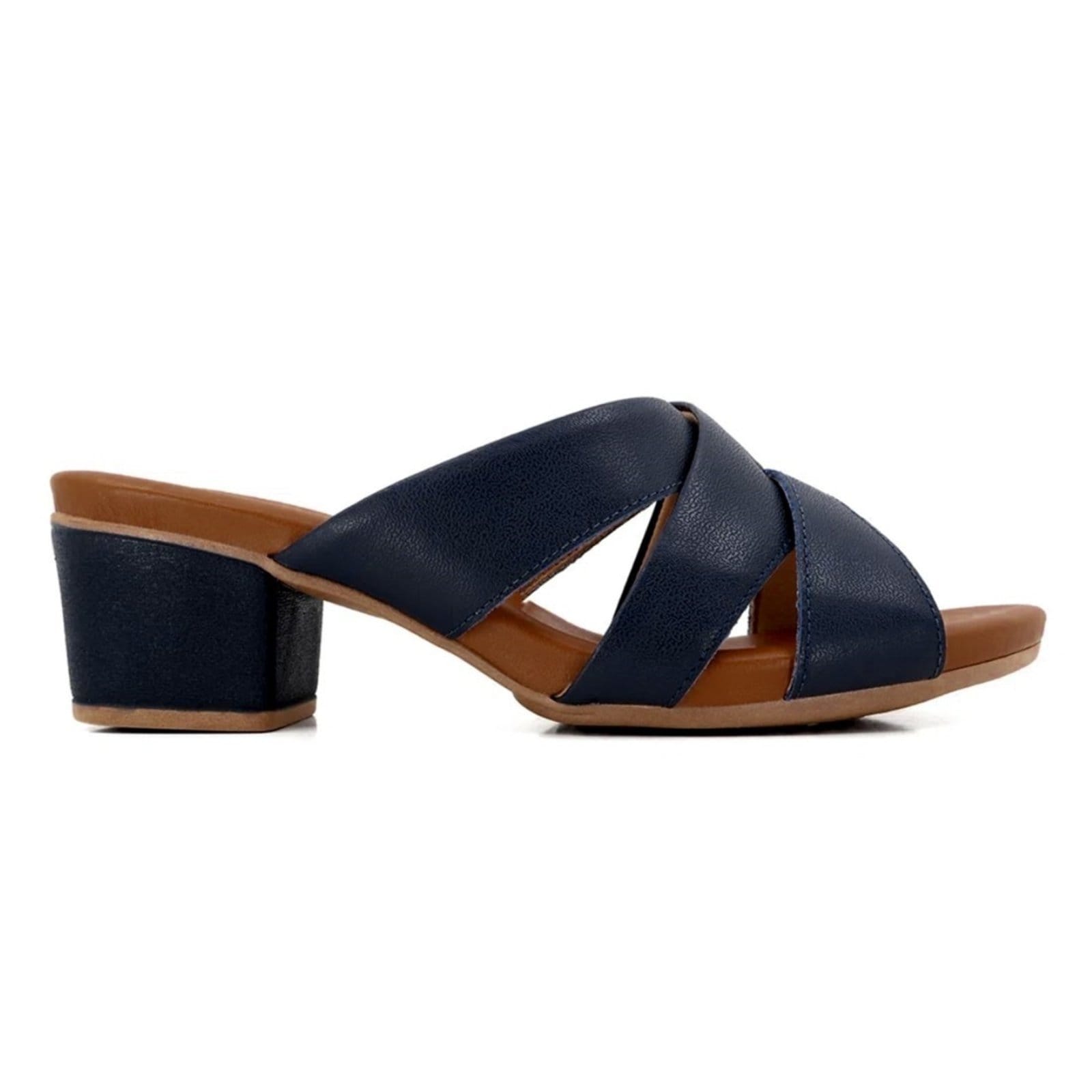 Tamanco Usaflex Feminino Salto Bloco Couro AE3223