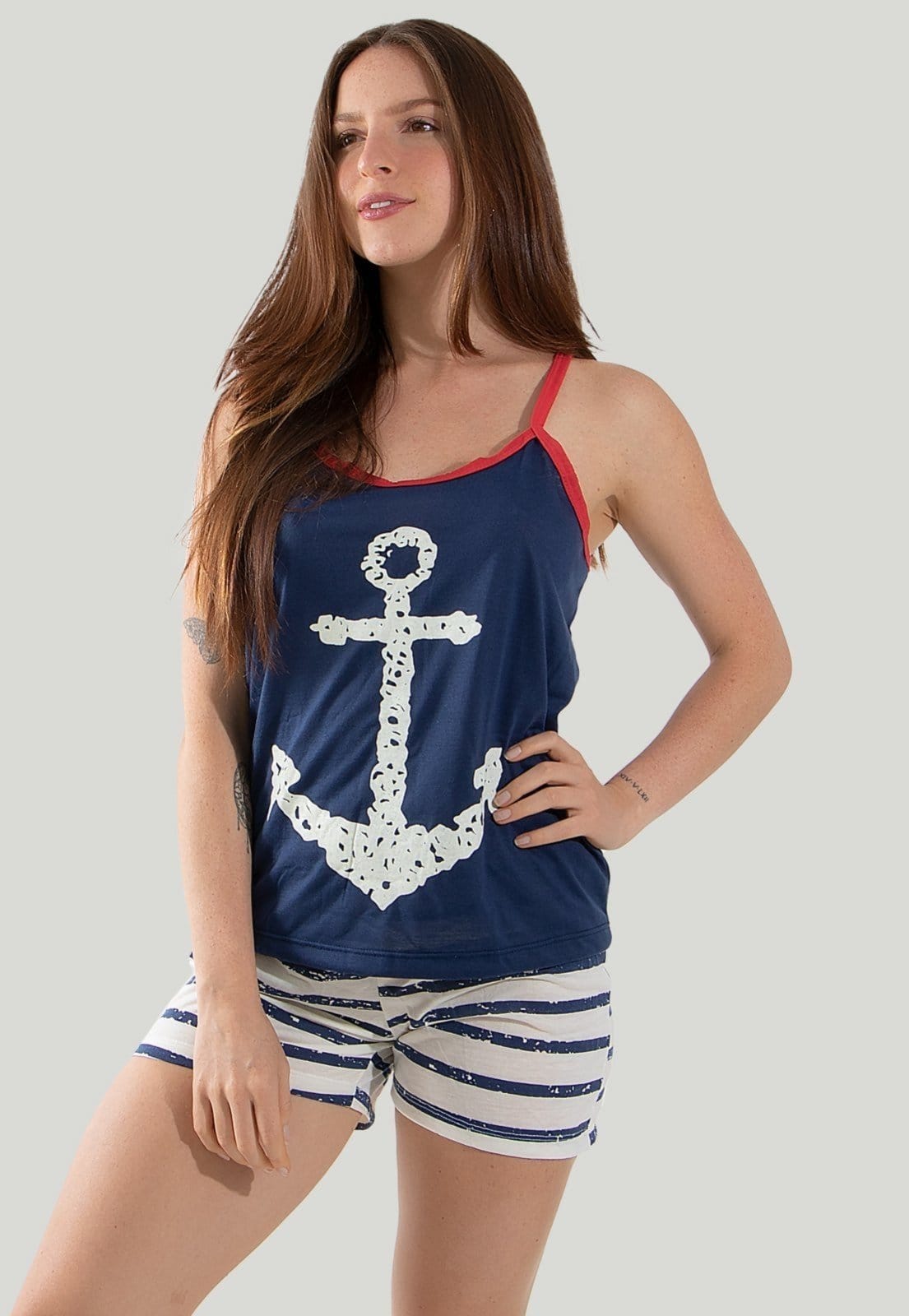 Pijama Malha Linha Noite Baby Doll