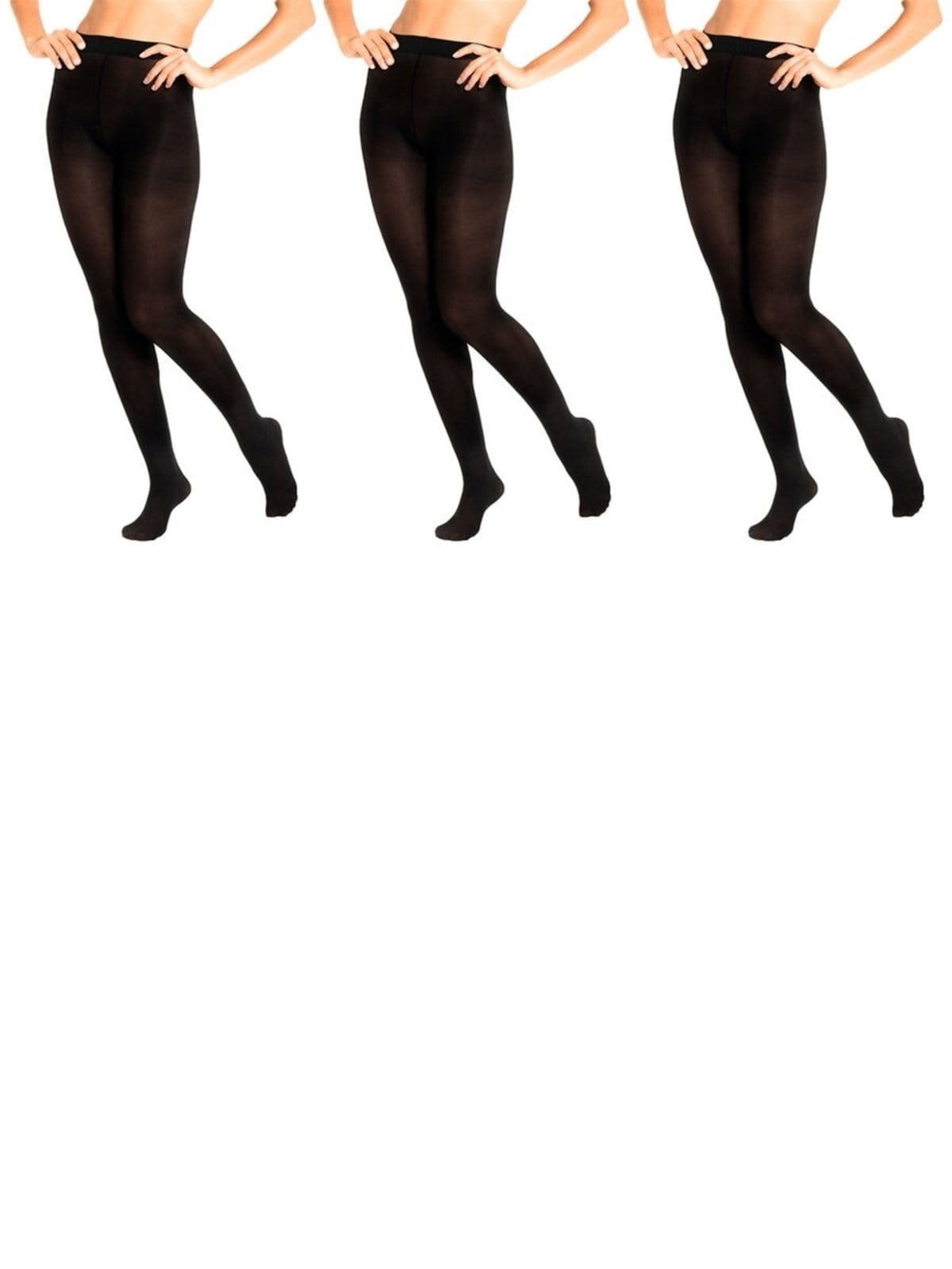 Kit com 3 Meias Calças Fio 40 Opaca Trifil 6345