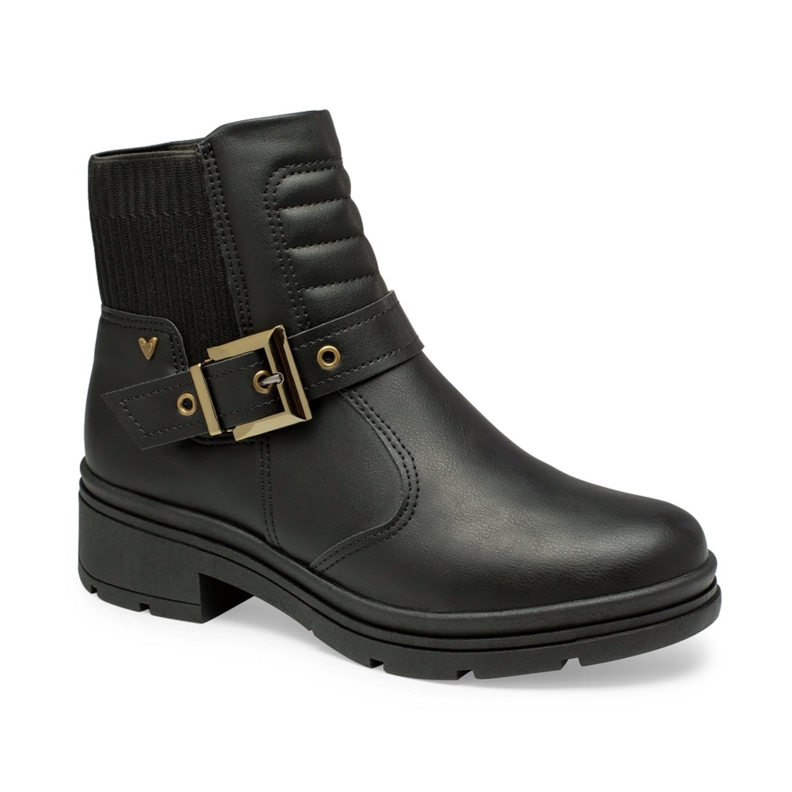 Vista principal Bota Cano Curto Mississipi ME011 Feminina - Preta MISSISSIPI preto